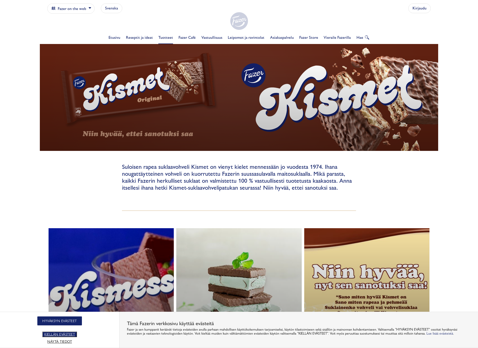 Screenshot for kismet.fi