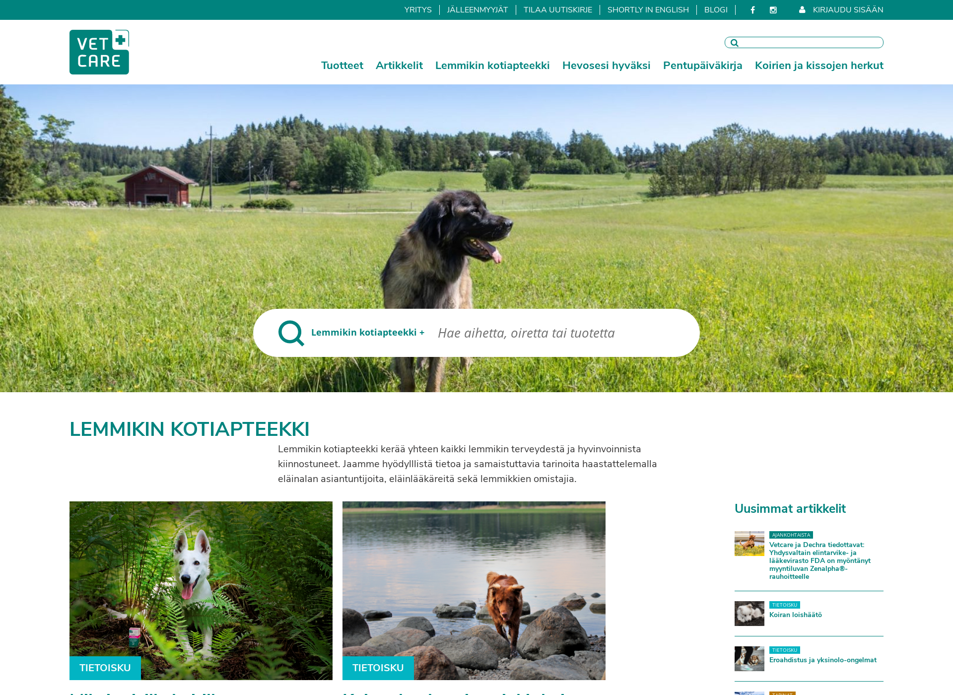 Screenshot for kissa.fi