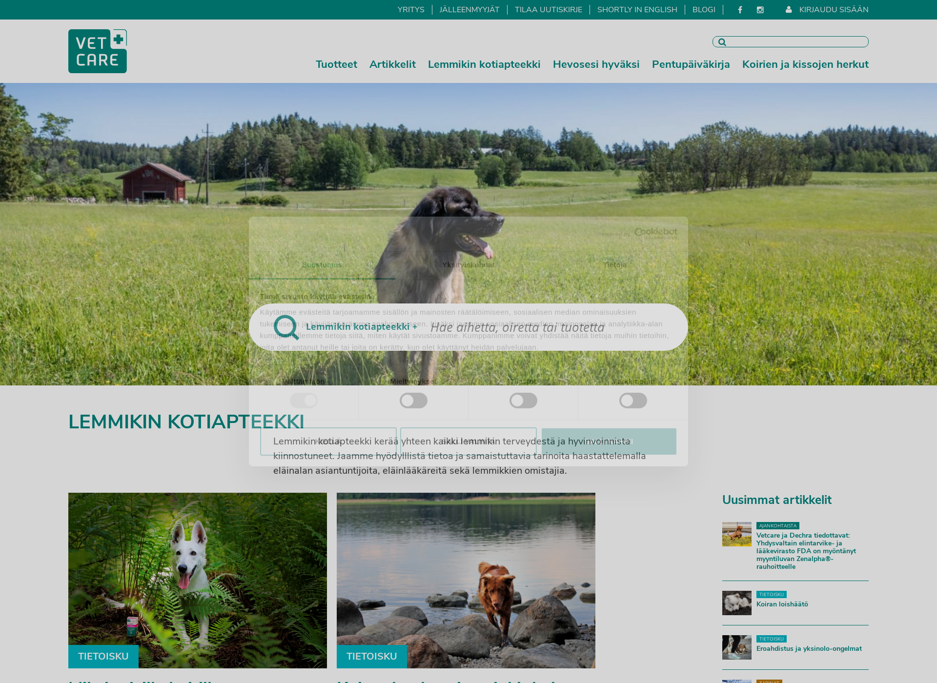 Screenshot for kissasihyvaksi.fi