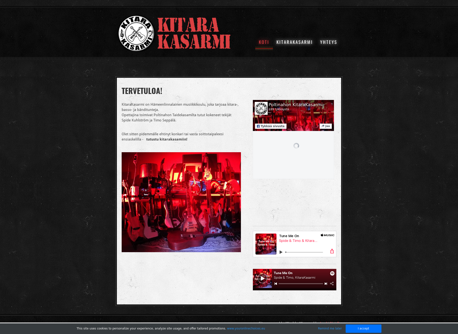 Screenshot for kitarakasarmi.fi
