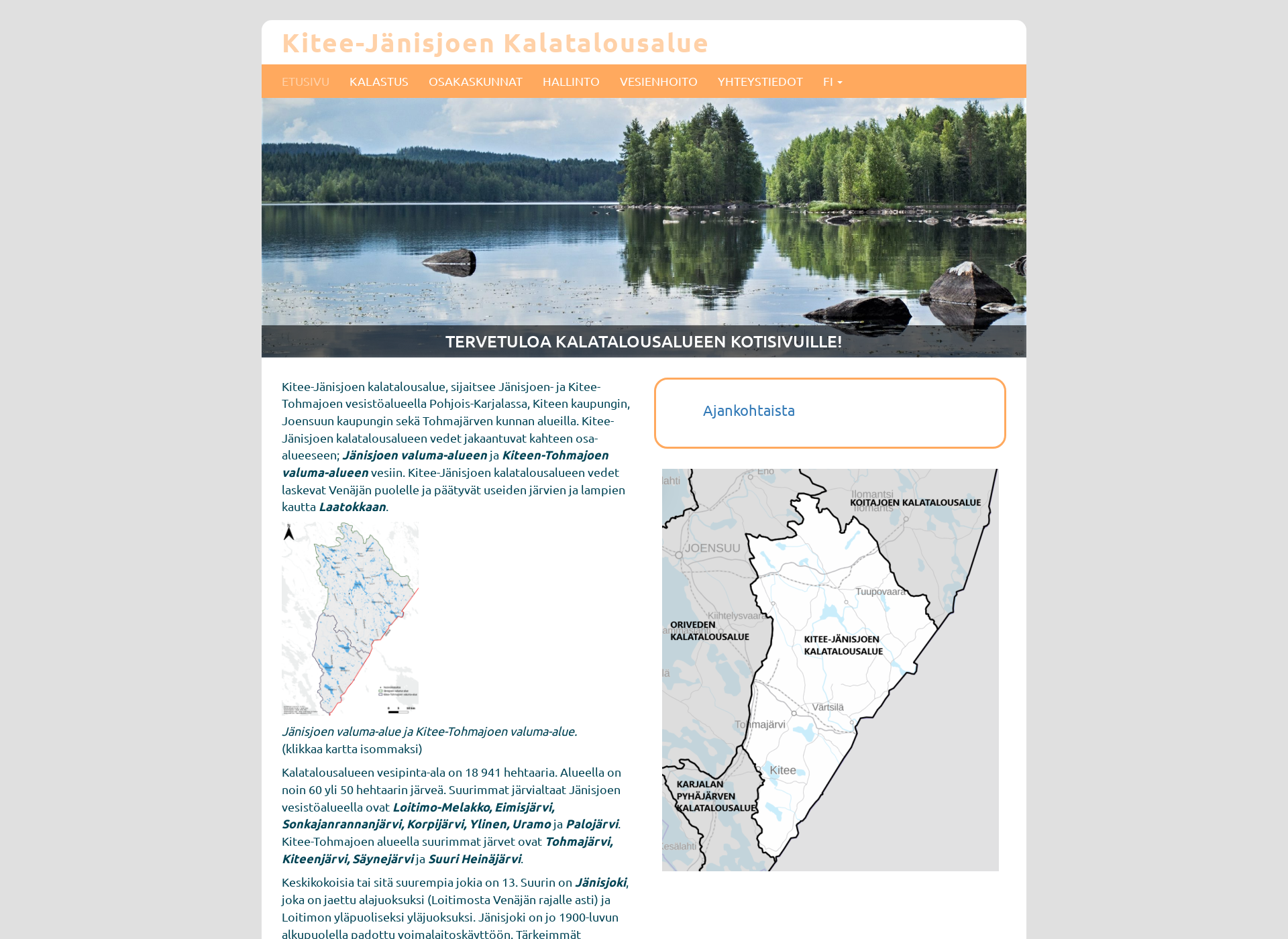 Screenshot for kitee-janisjoenkalatalousalue.fi