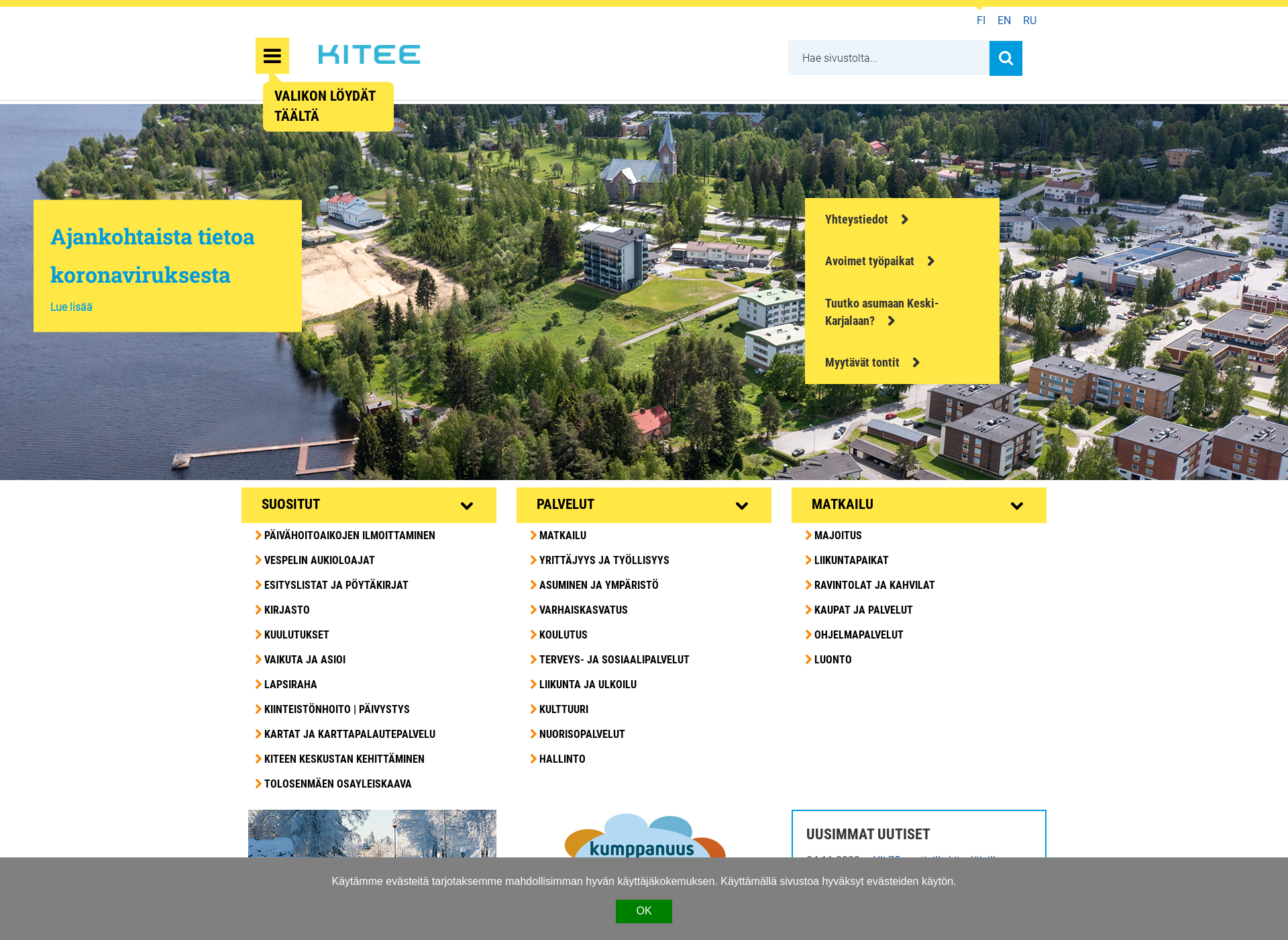 Screenshot for kitee.fi