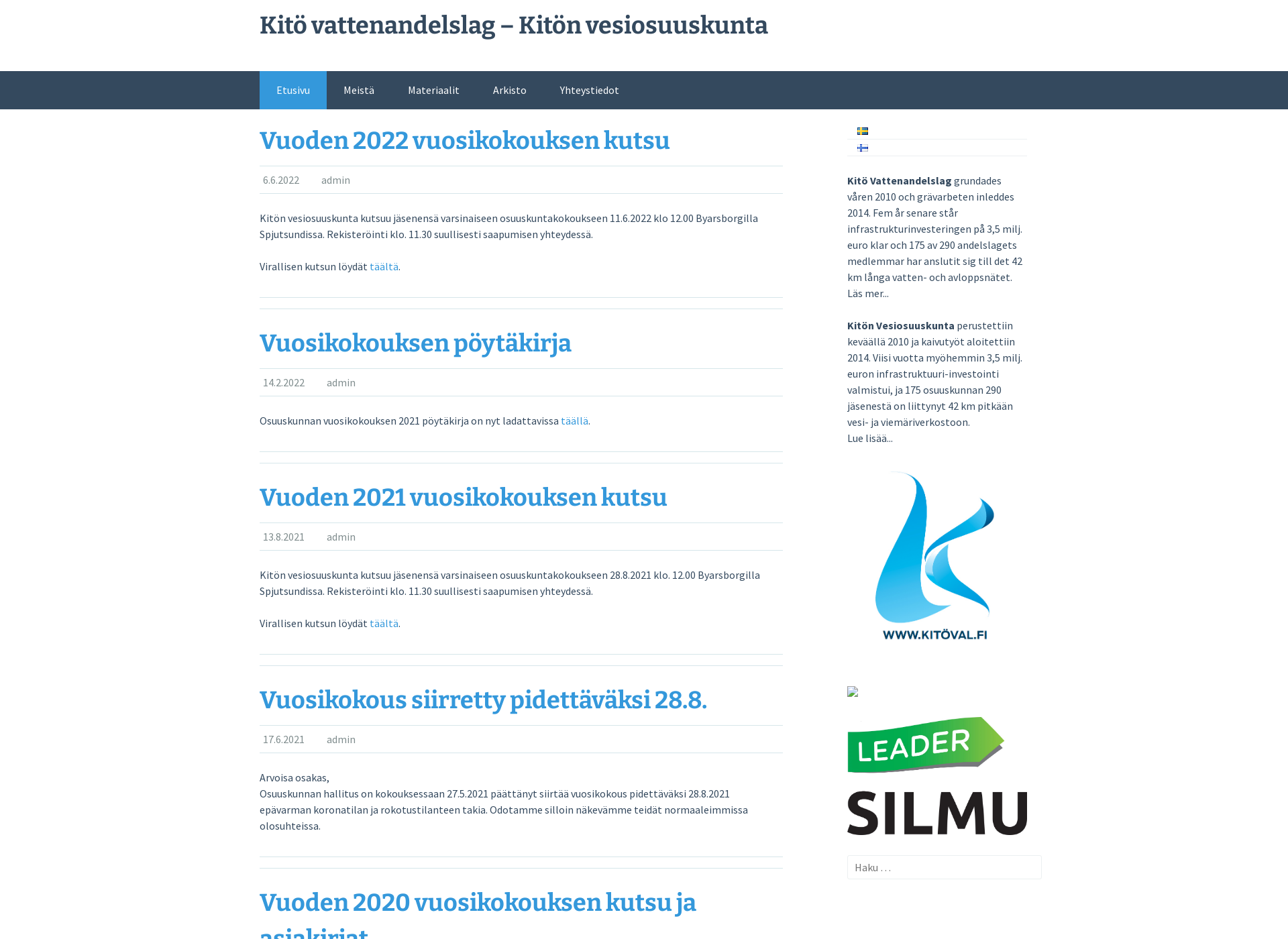 Screenshot for kitöval.fi