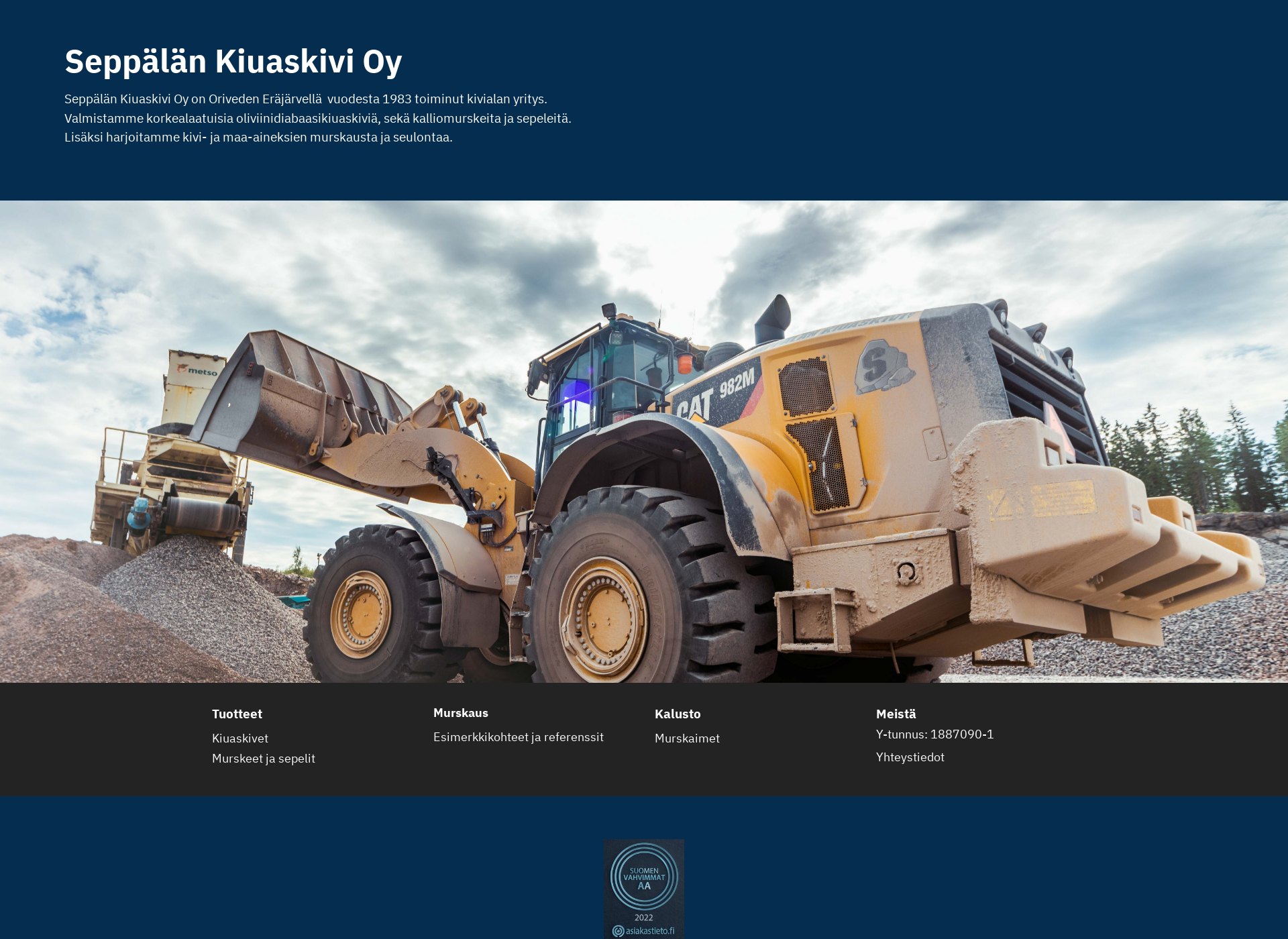Screenshot for kiuaskivi.fi