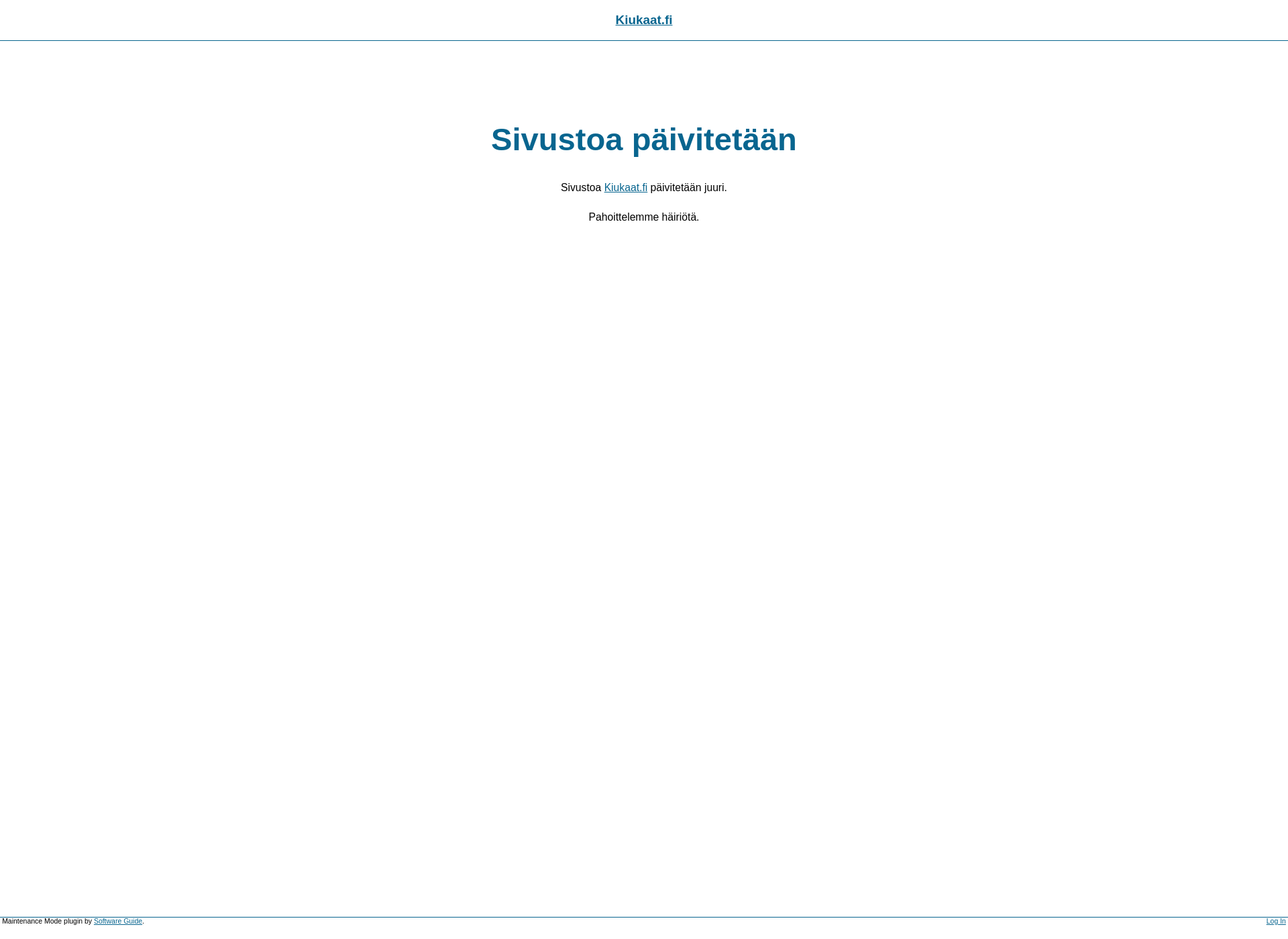 Skärmdump för kiukaat.fi