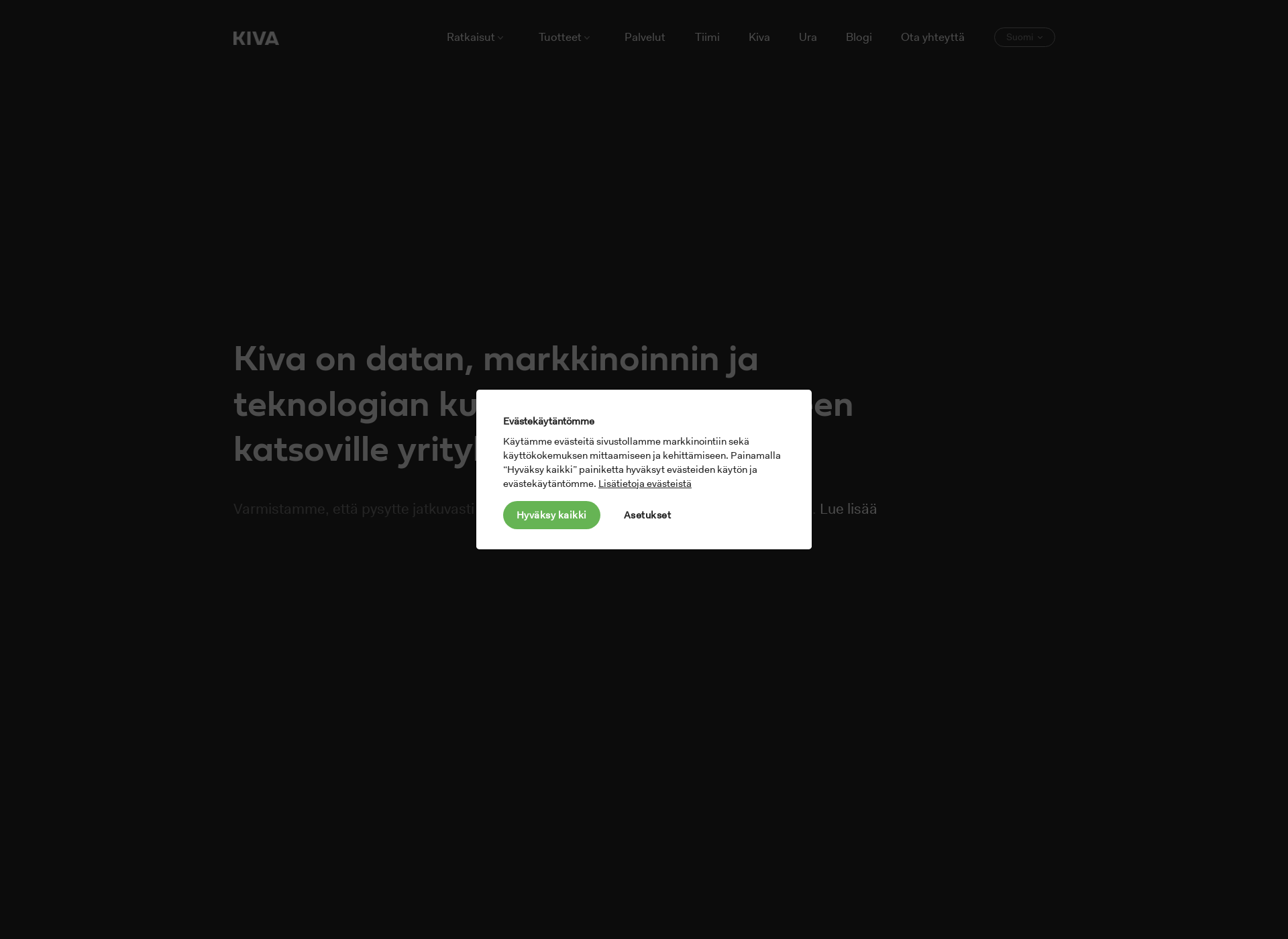 Screenshot for kivahelsinki.fi