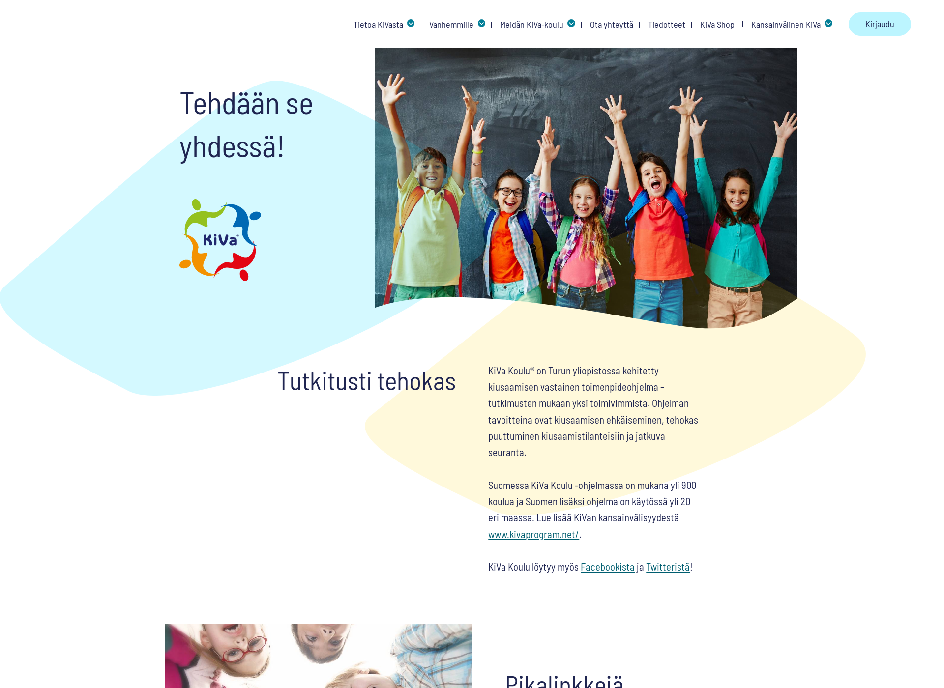 Skärmdump för kivaprogram.fi