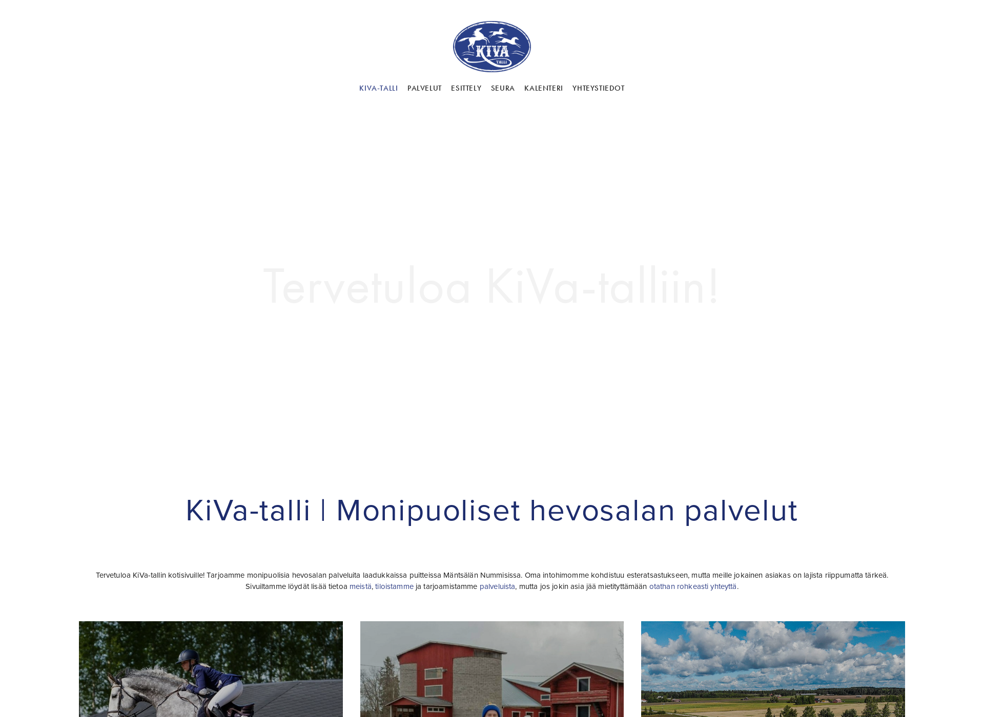 Skärmdump för kivatalli.fi