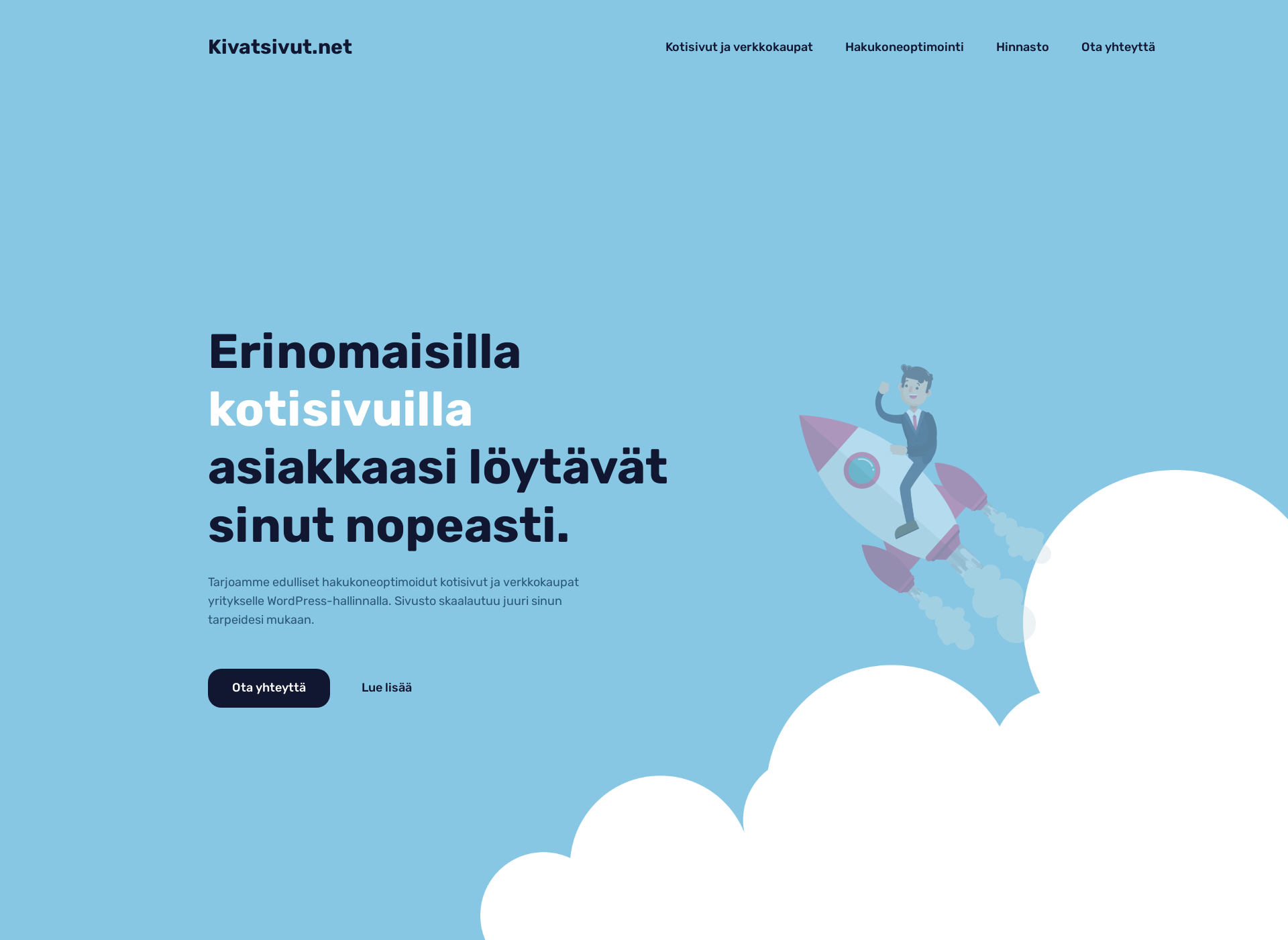 Skärmdump för kivatsivut.fi