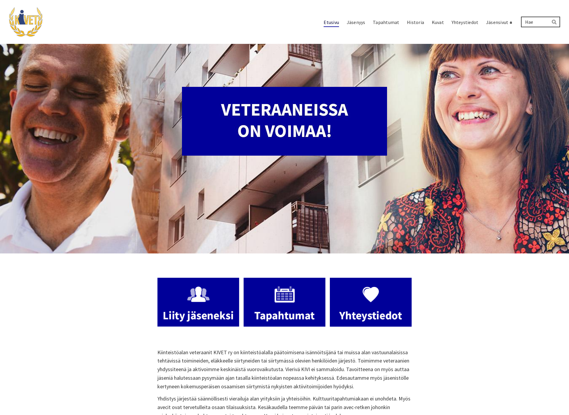 Skärmdump för kivetry.fi