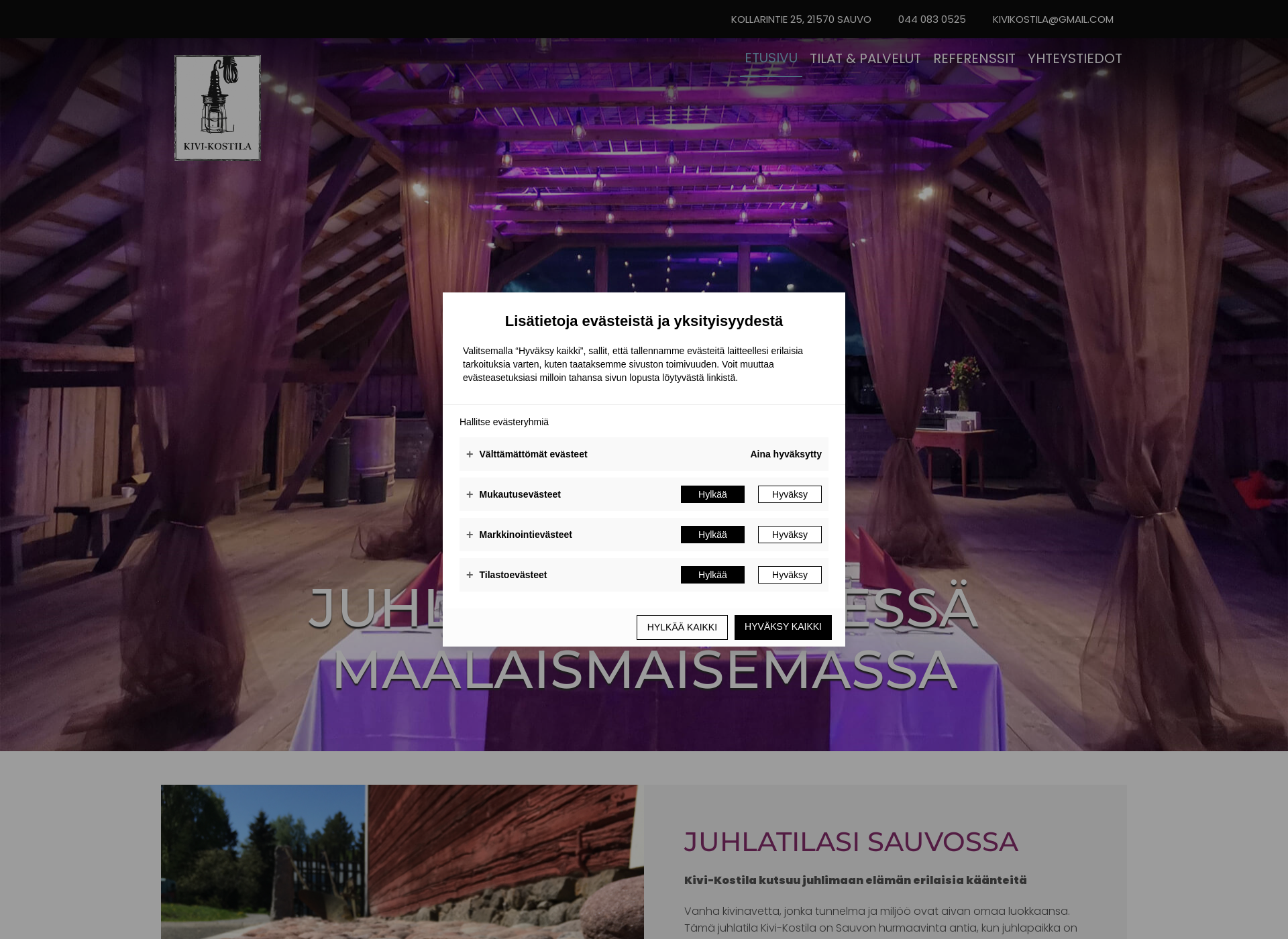 Screenshot for kivi-kostila.fi