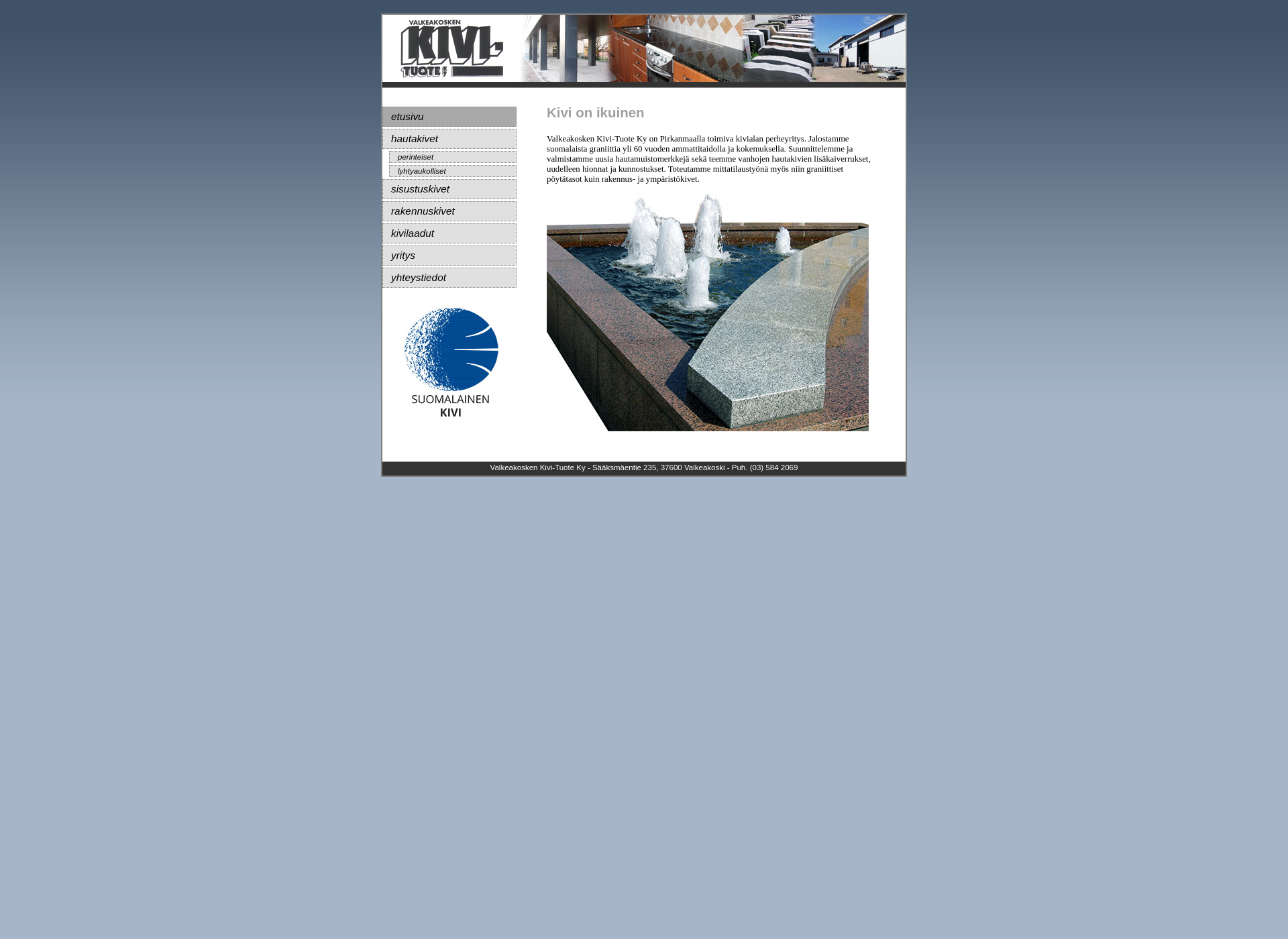Screenshot for kivi-tuote.fi