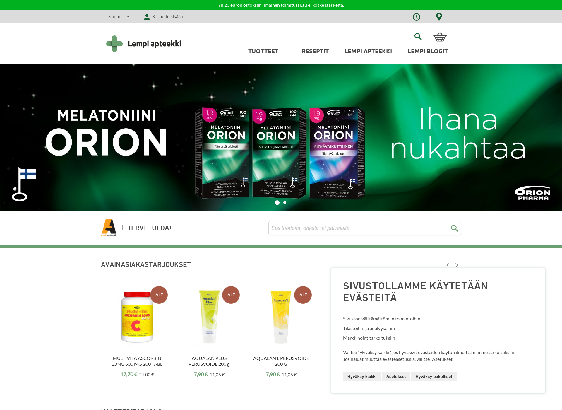 Screenshot for kivihaanapteekki.fi