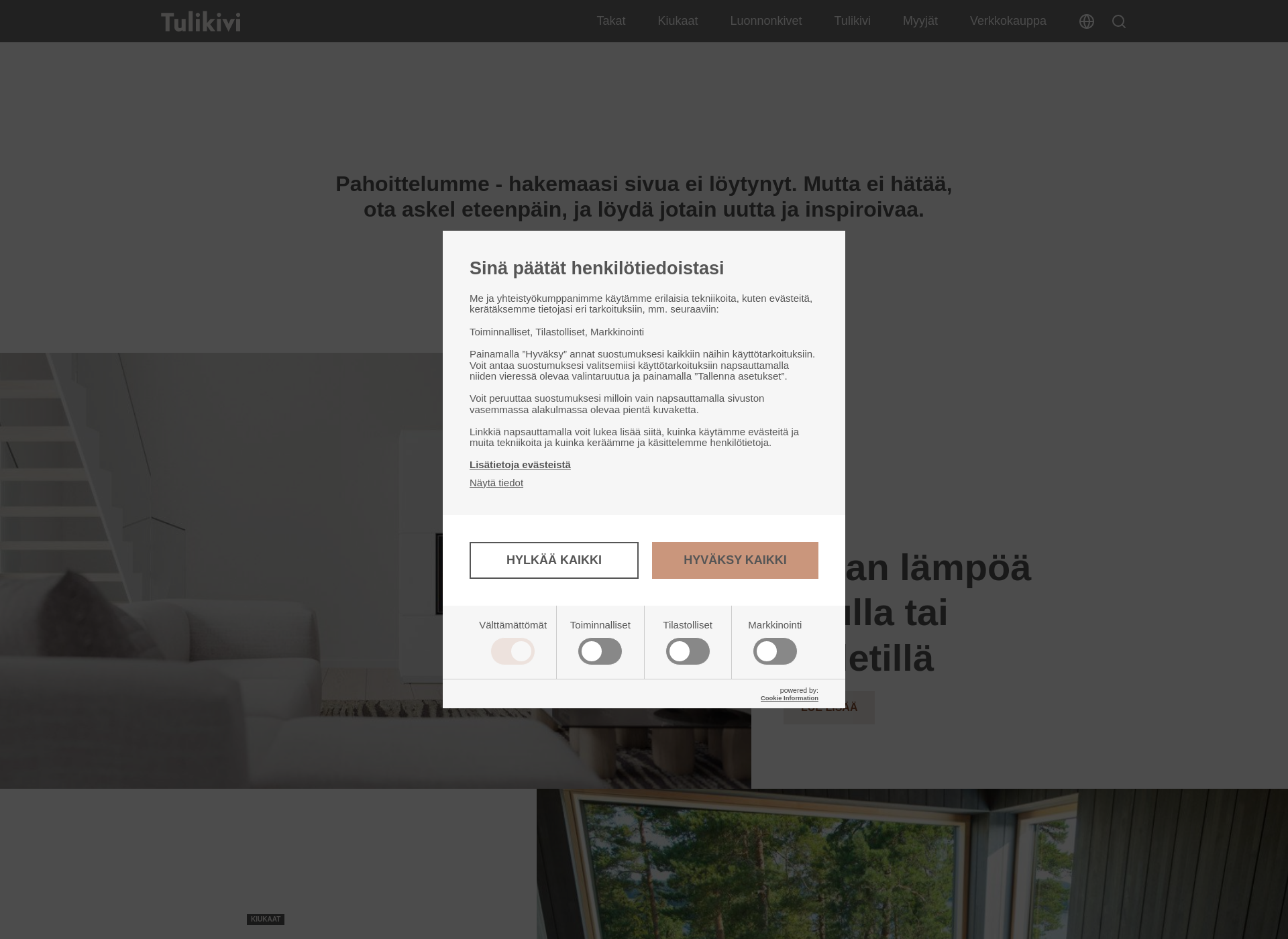 Screenshot for kivikeskus.fi