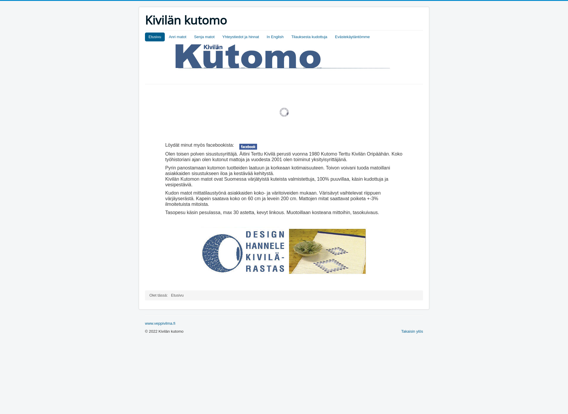 Screenshot for kivilankutomo.fi