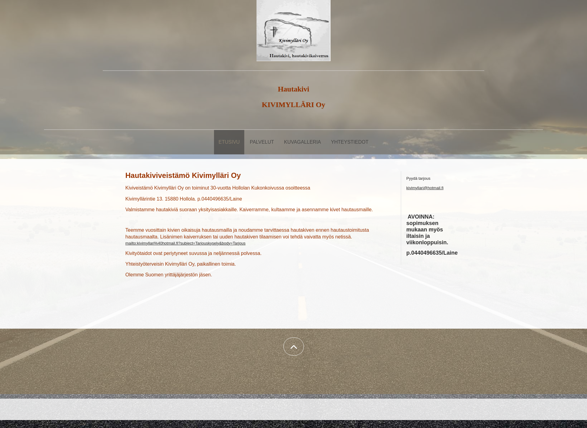 Screenshot for kivimyllari.fi