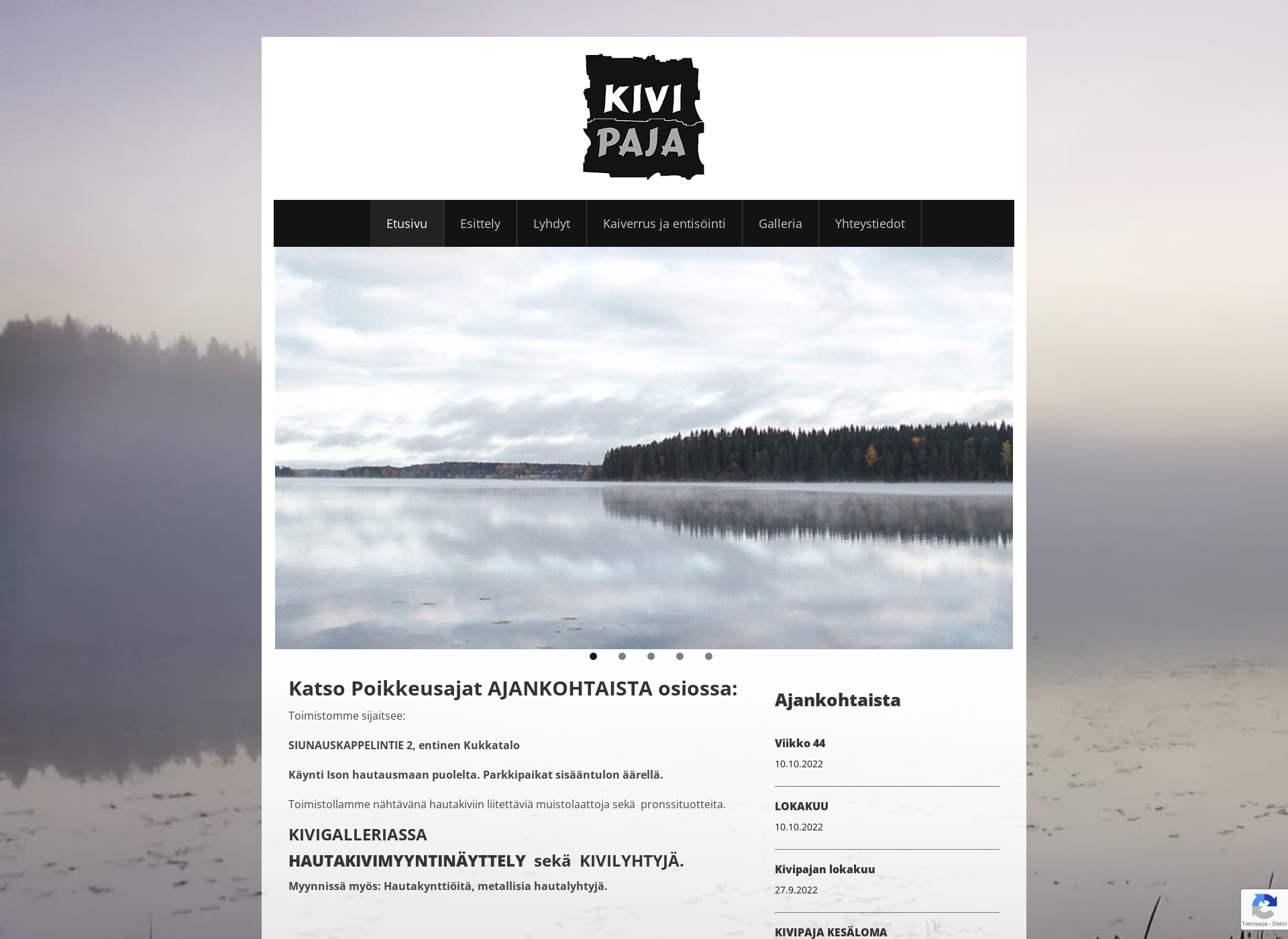 Screenshot for kivipajasarik.fi
