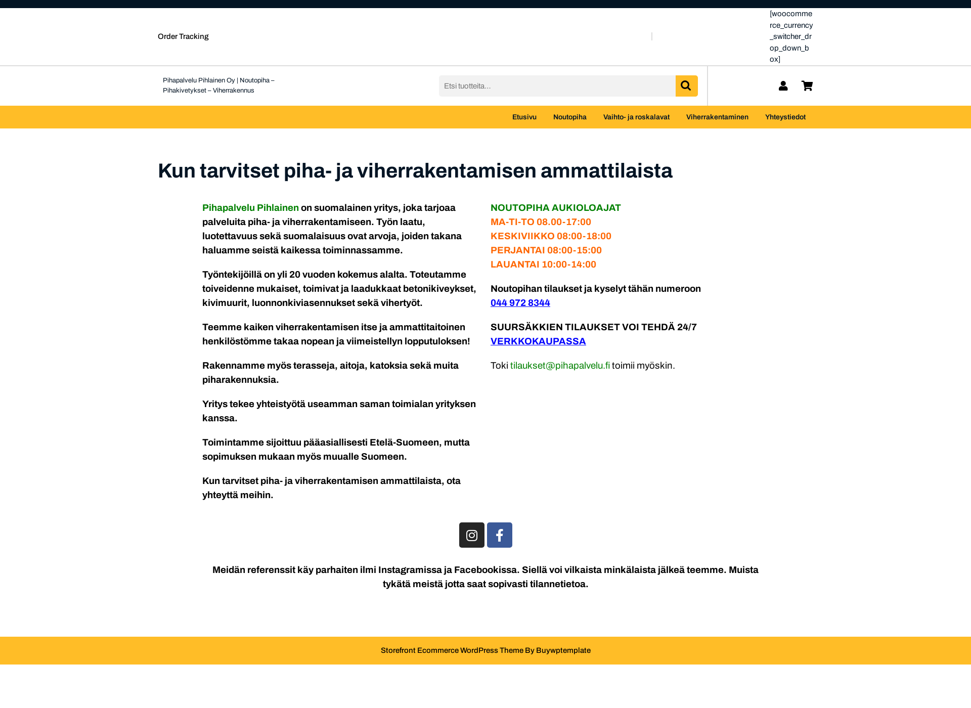 Screenshot for kivipiha.fi