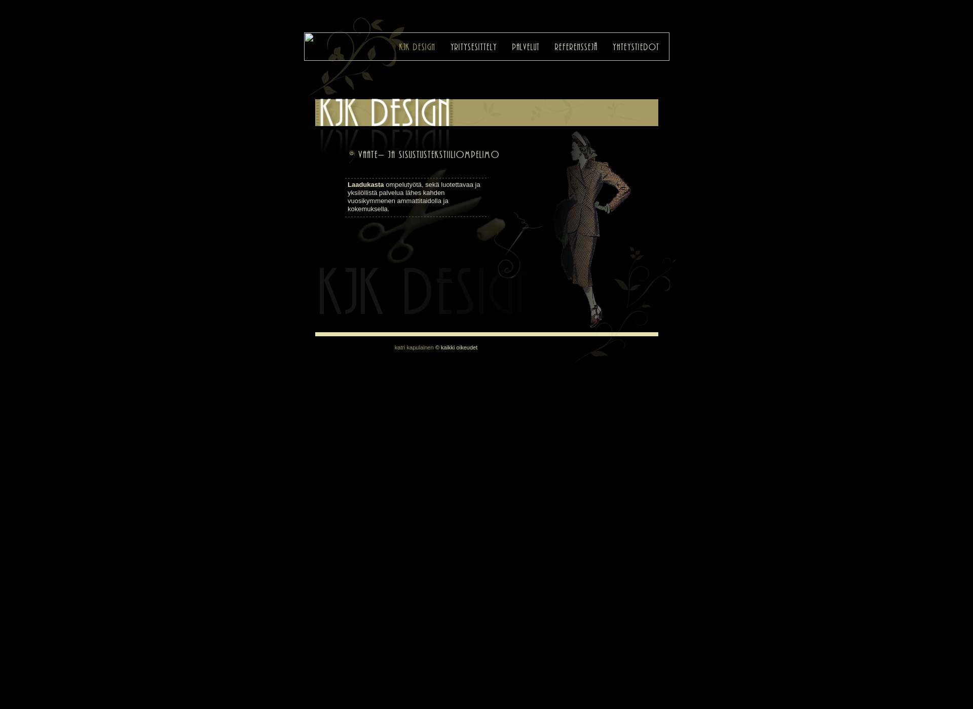 Screenshot for kjkdesign.fi