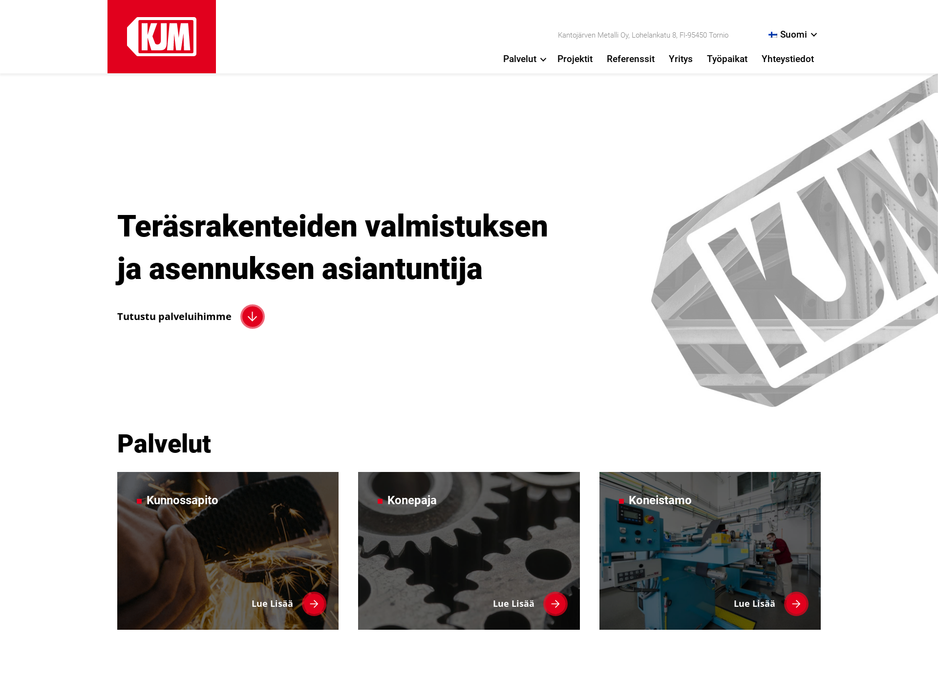 Screenshot for kjm.fi