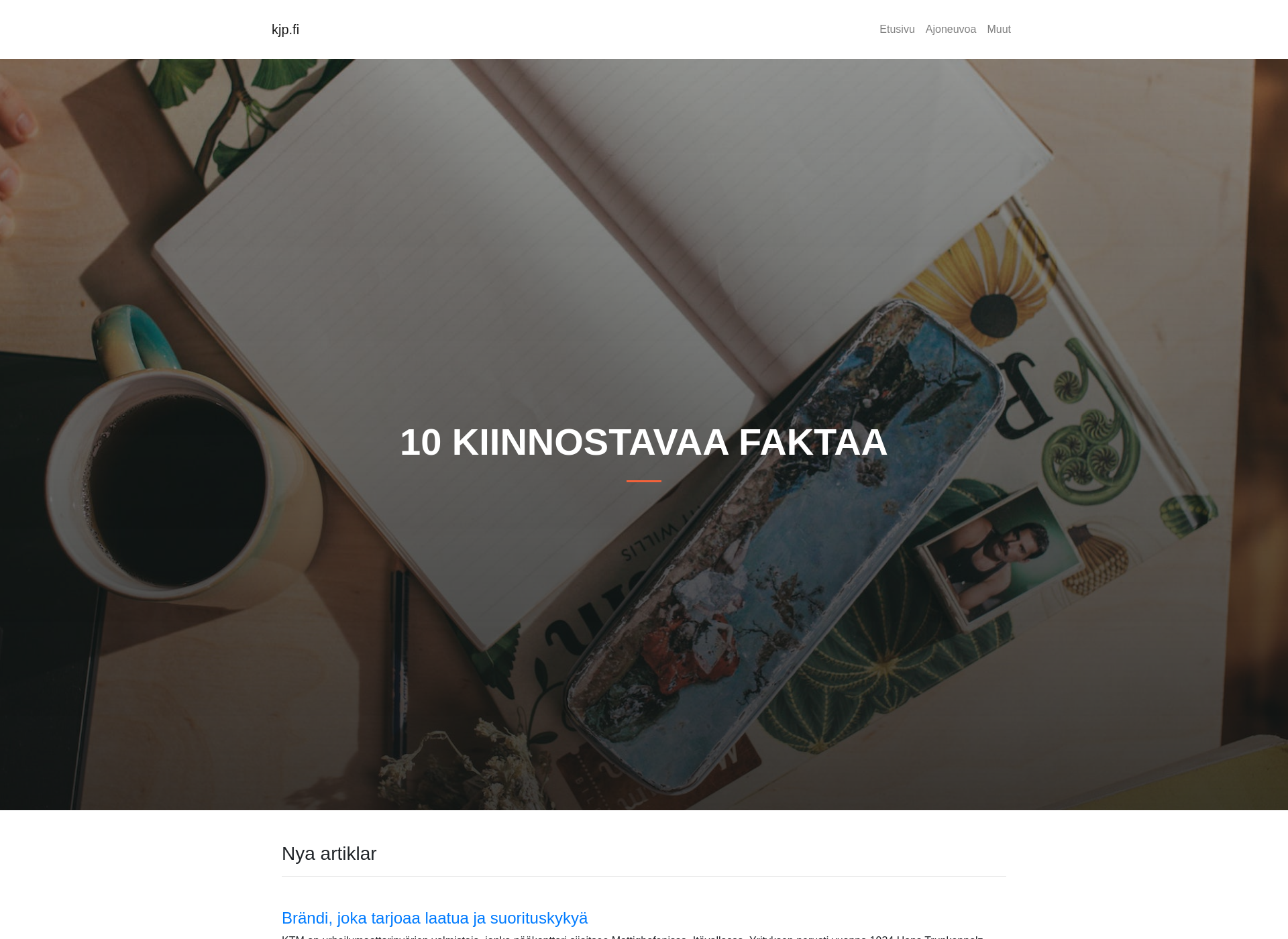Screenshot for kjp.fi