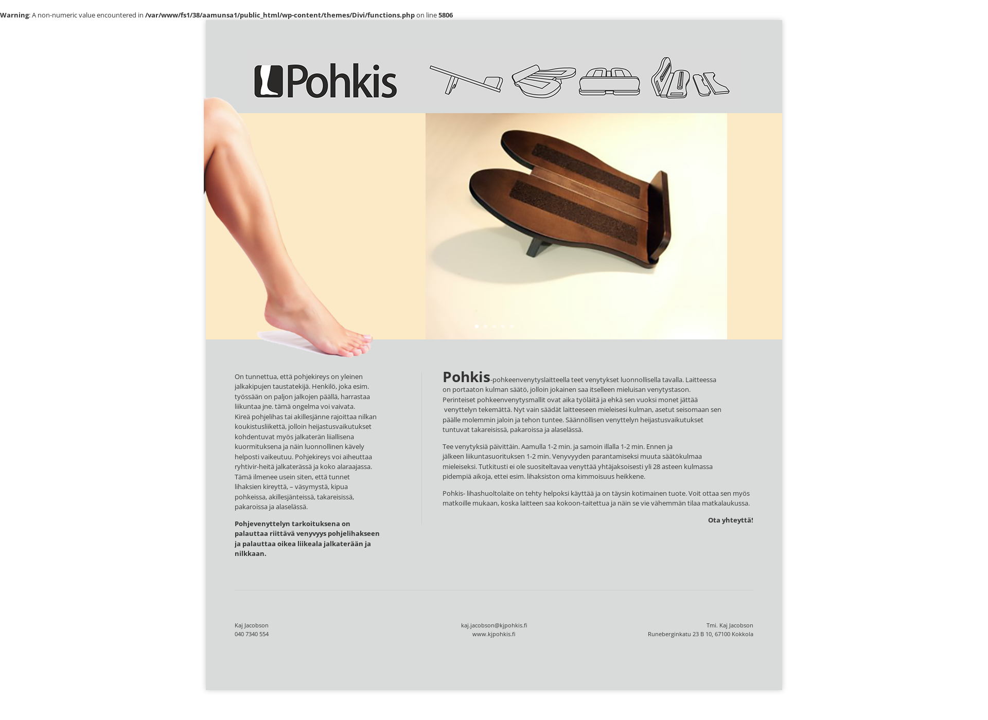 Screenshot for kjpohkis.fi