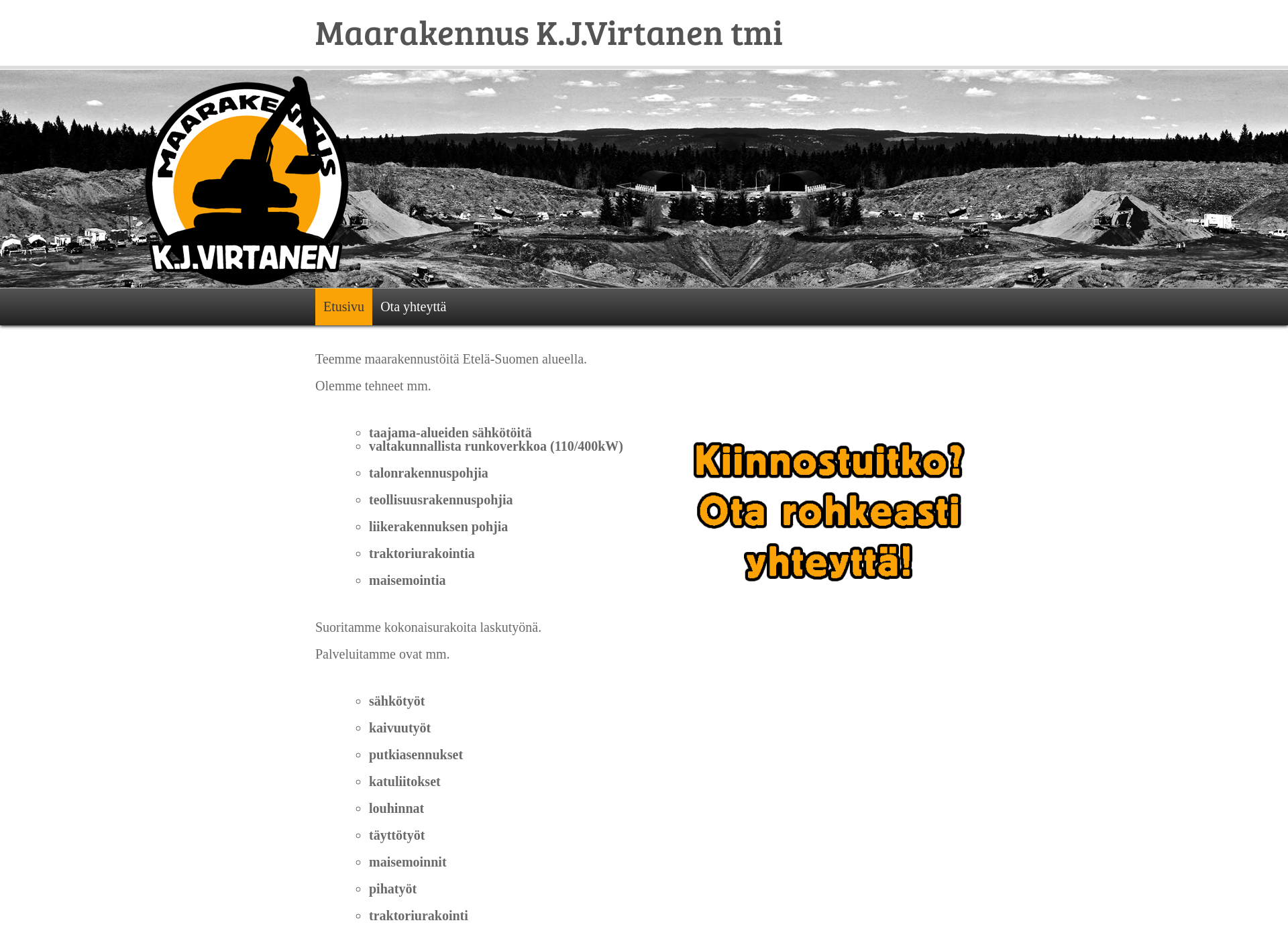 Screenshot for kjvirtanen.fi