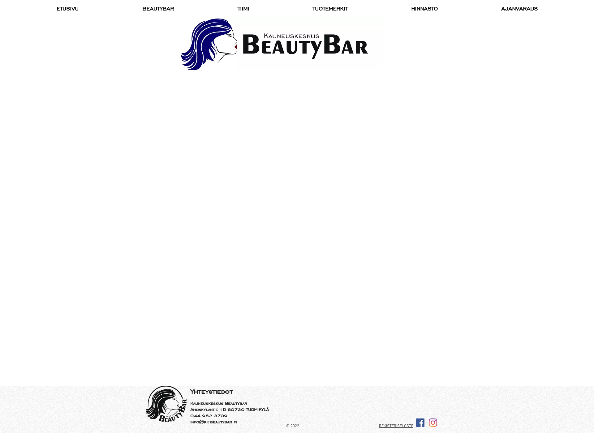 Skärmdump för kk-beautybar.fi