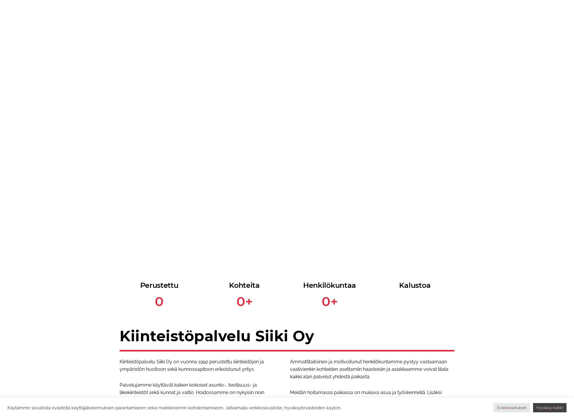 Skärmdump för kk-kiinteistohuolto.fi