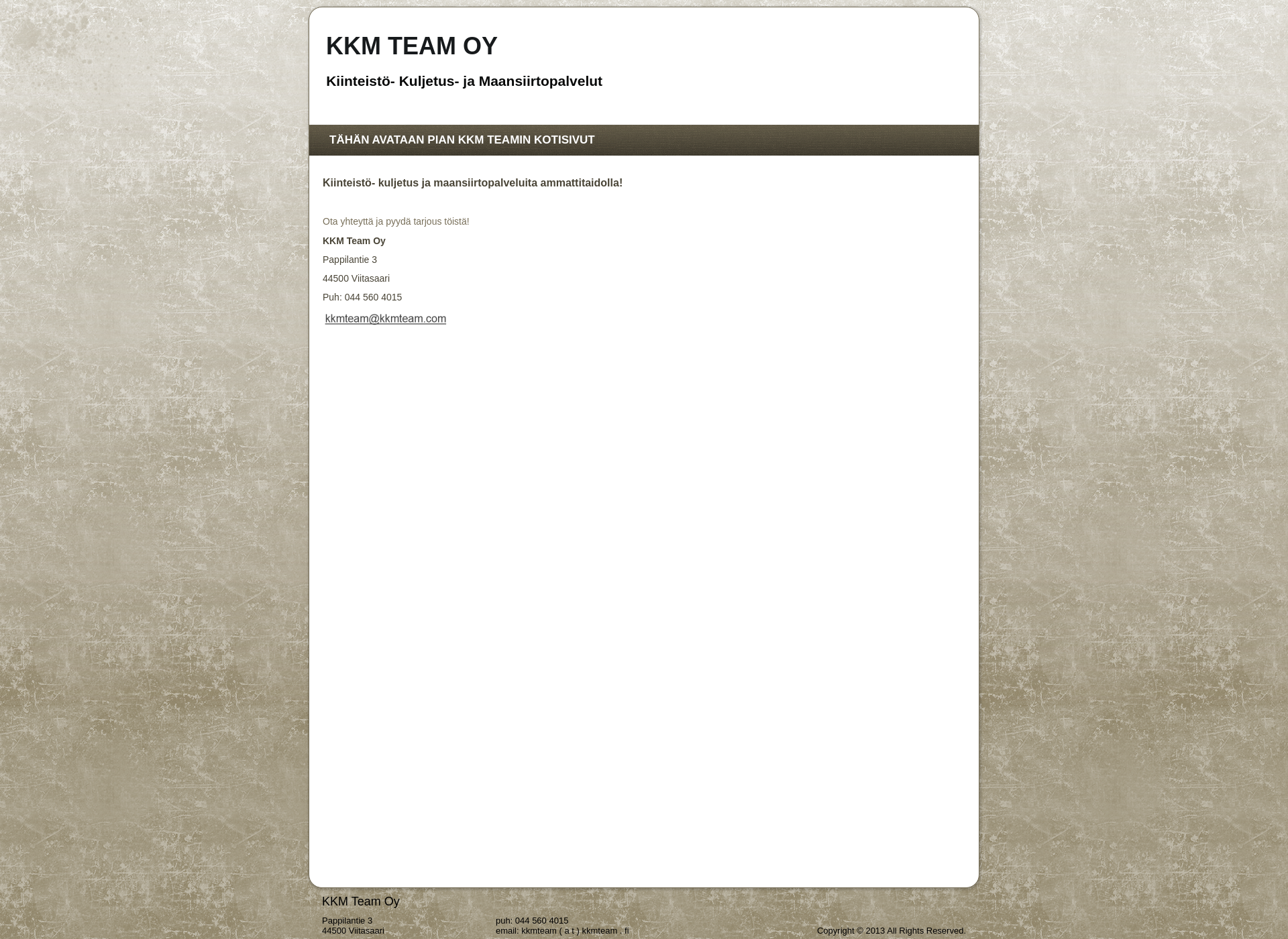 Screenshot for kkmteam.com