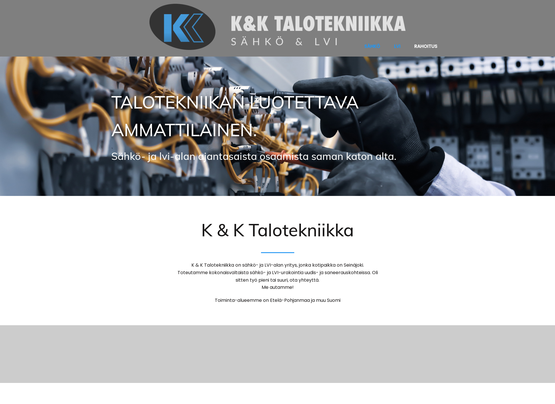 Skärmdump för kktalotekniikka.fi
