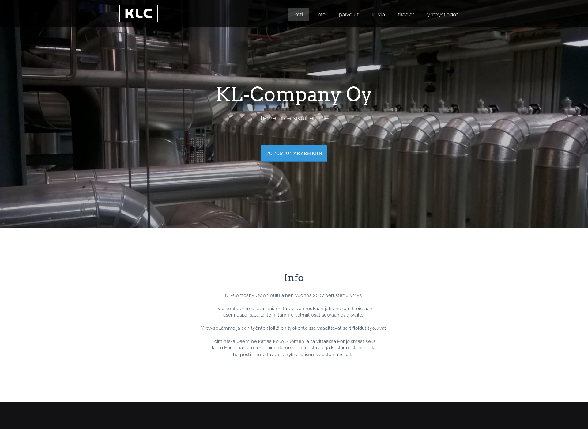 Skärmdump för kl-company.fi