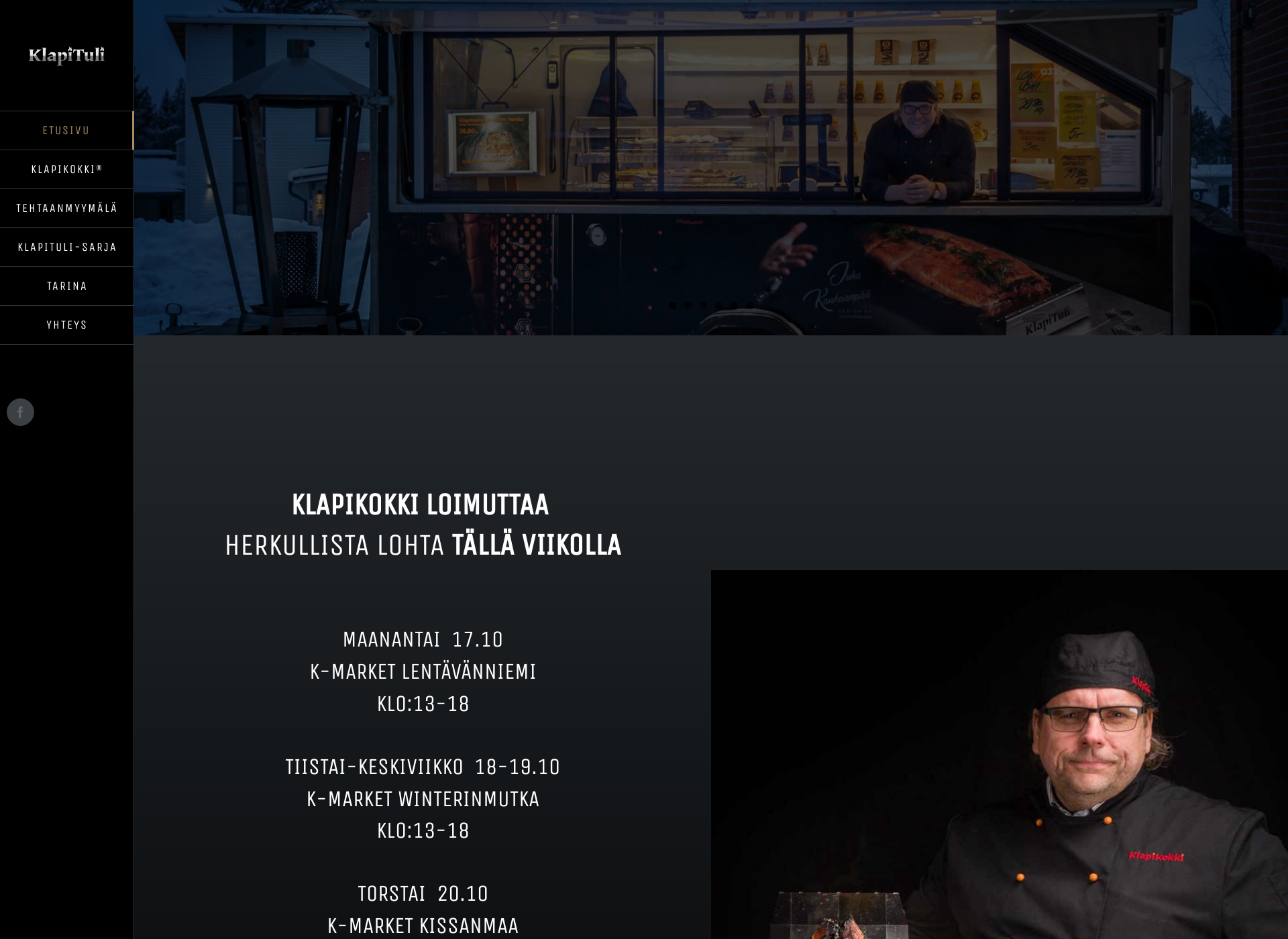 Screenshot for klapikokki.fi