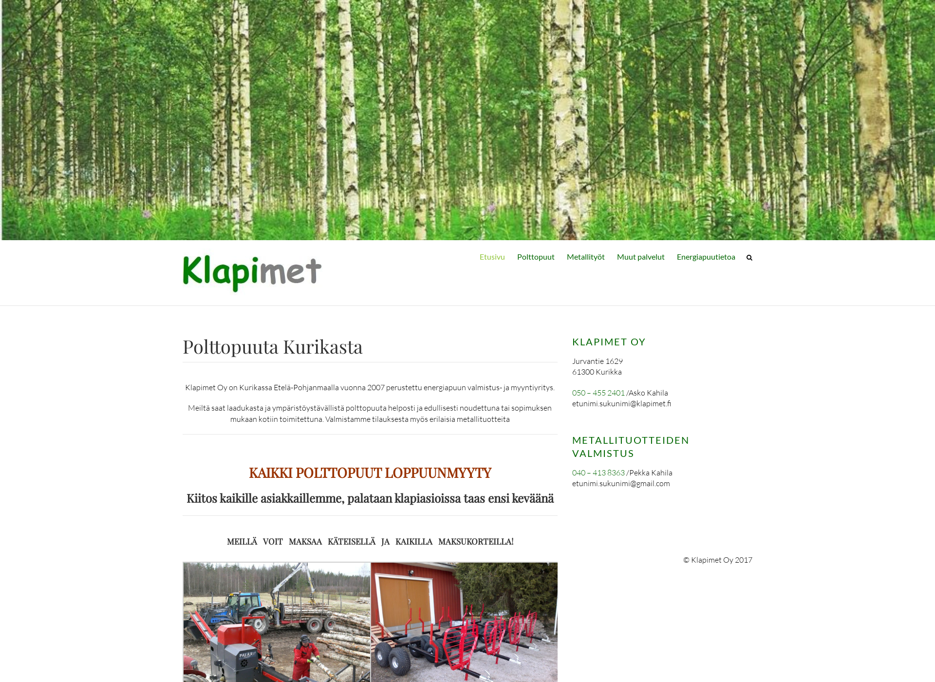 Screenshot for klapimet.fi