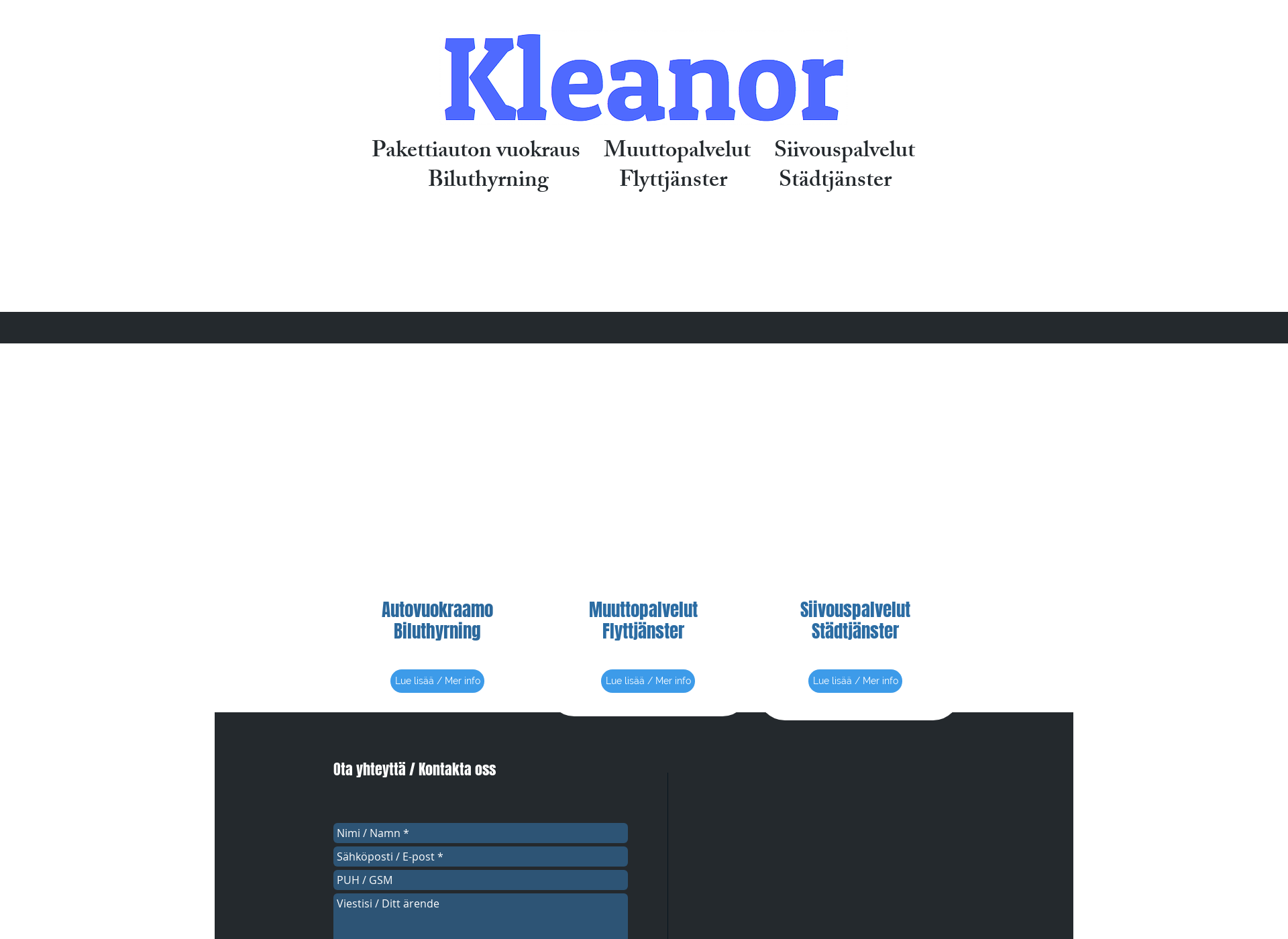 Screenshot for kleanor.fi