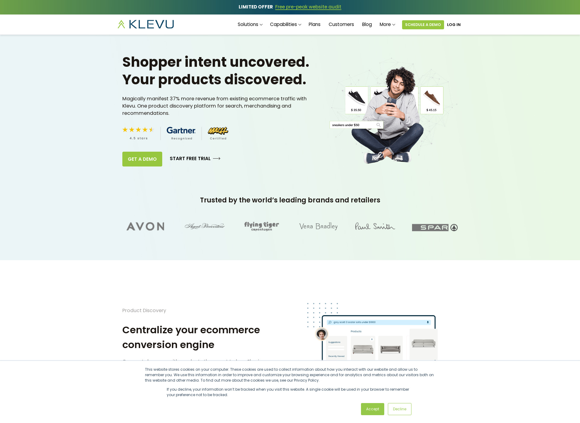 Screenshot for klevu.com