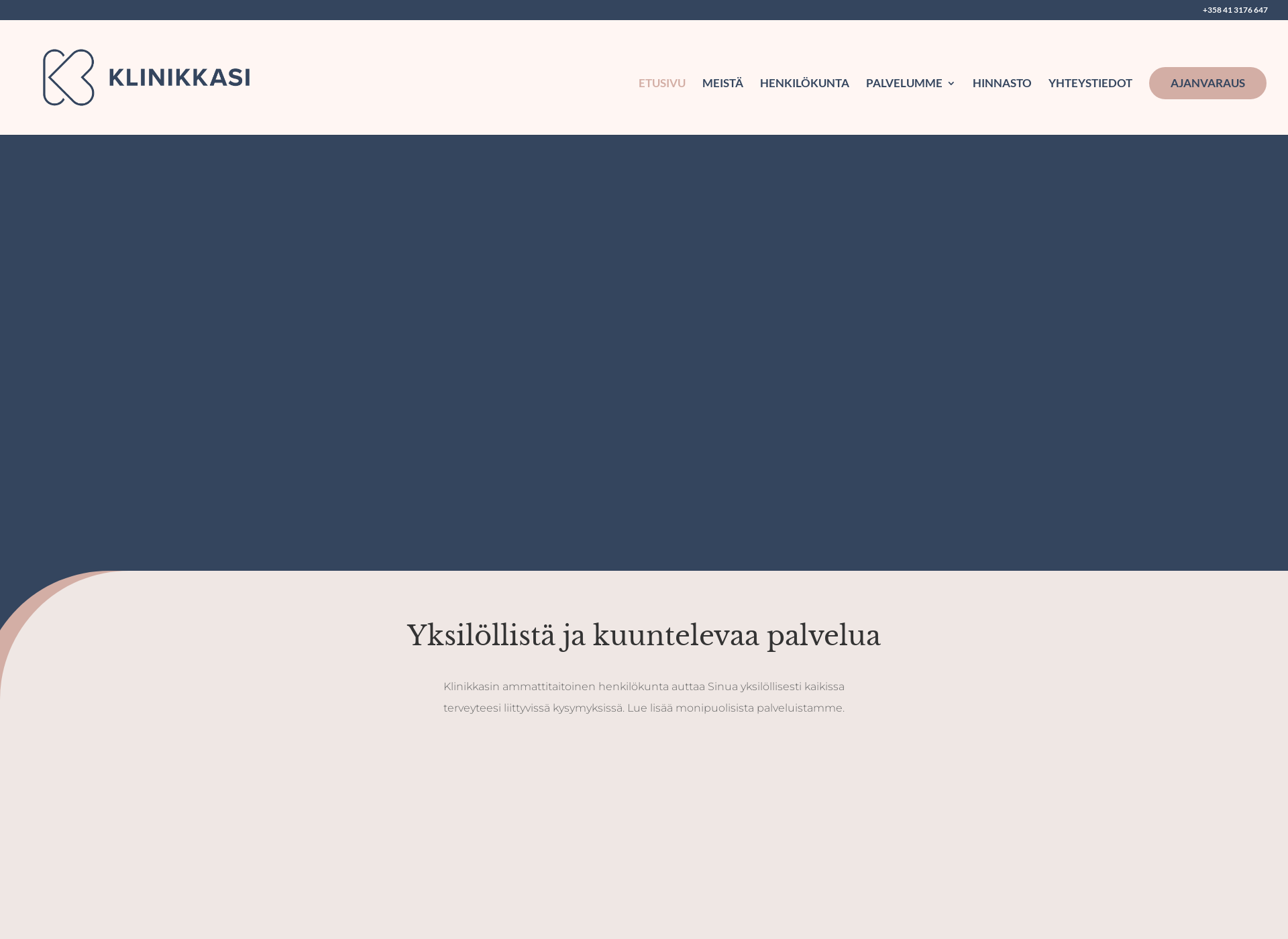 Screenshot for klinikkasi.fi