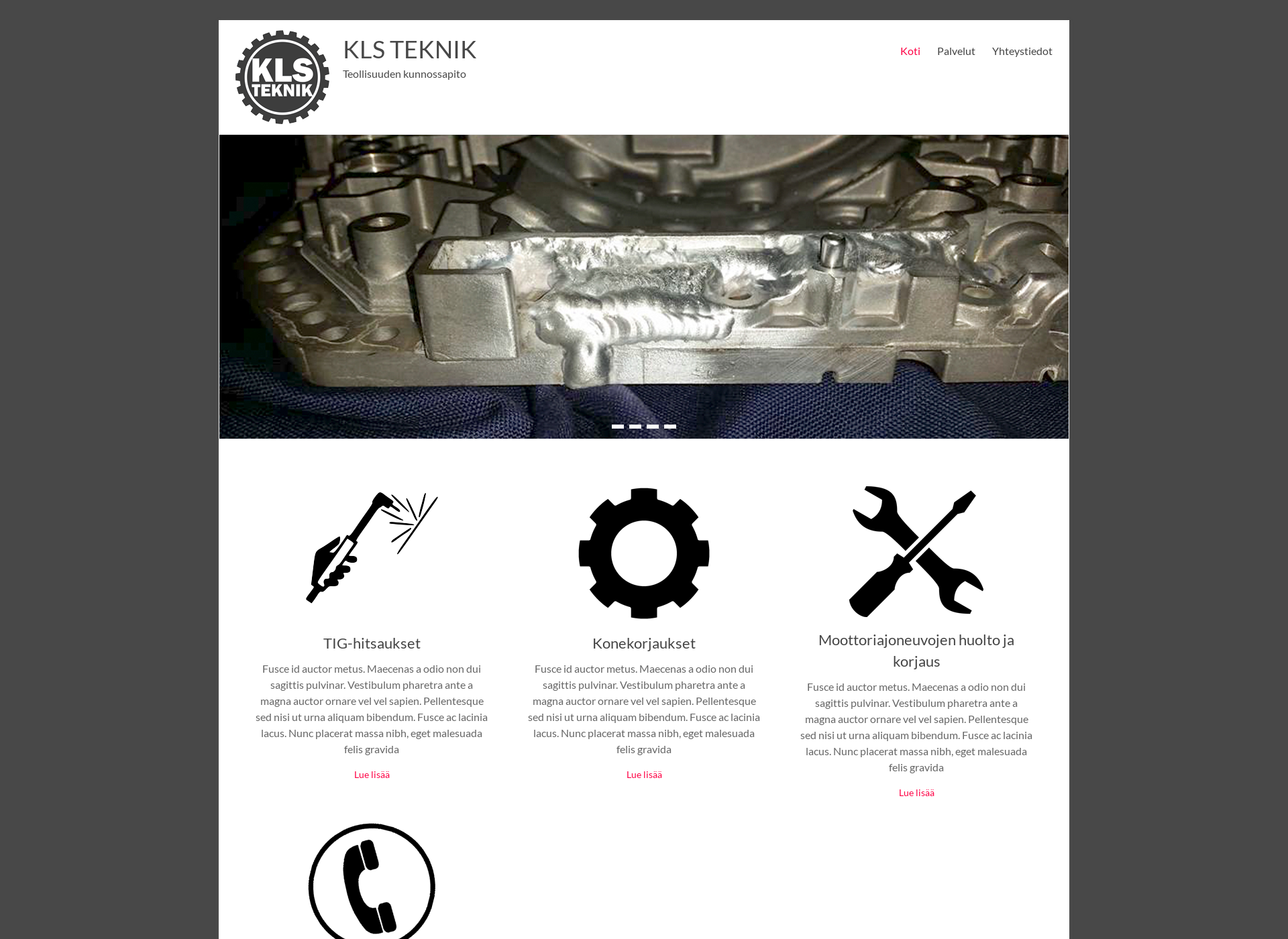 Screenshot for klsteknik.fi