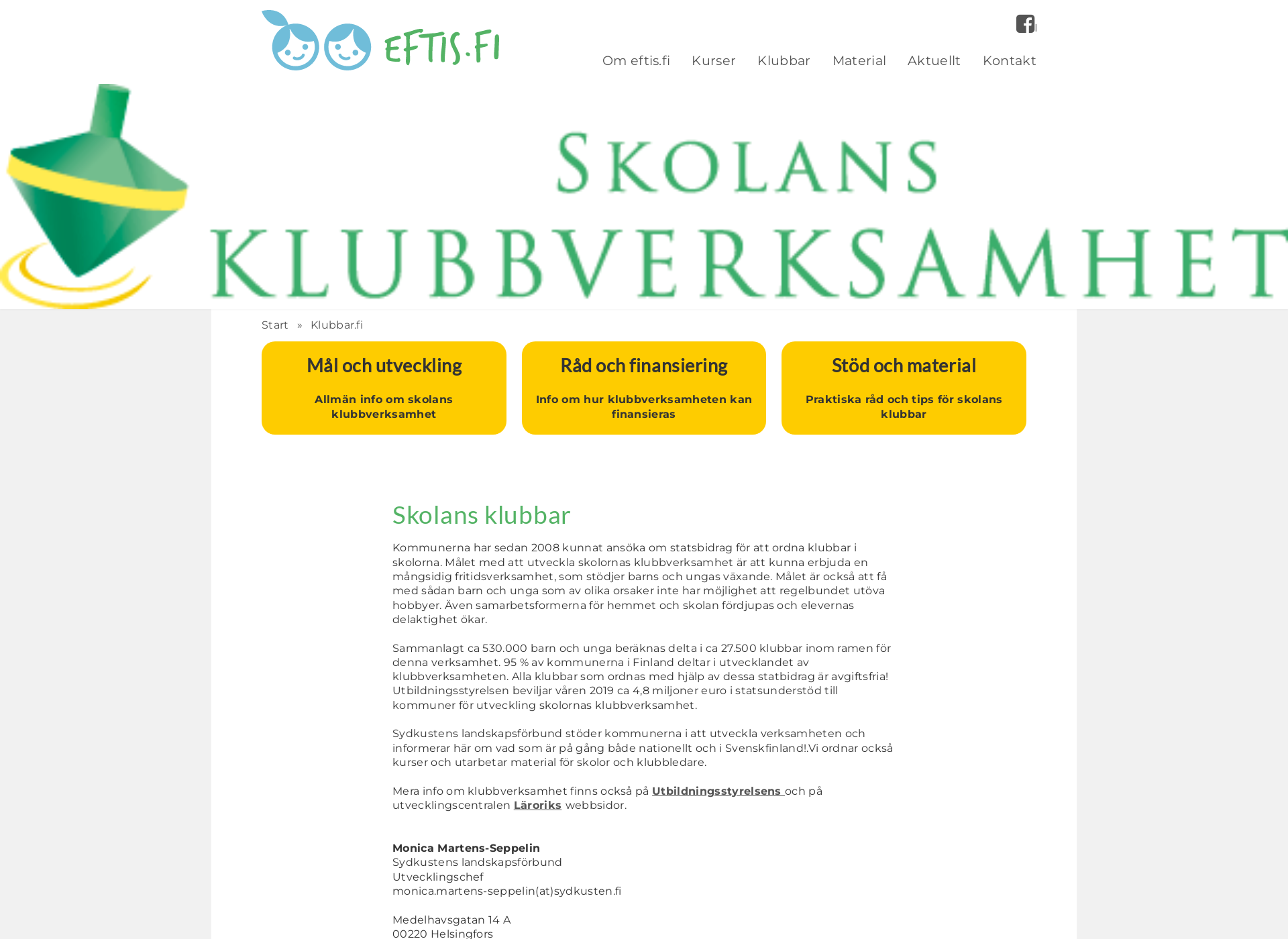 Screenshot for klubbar.fi