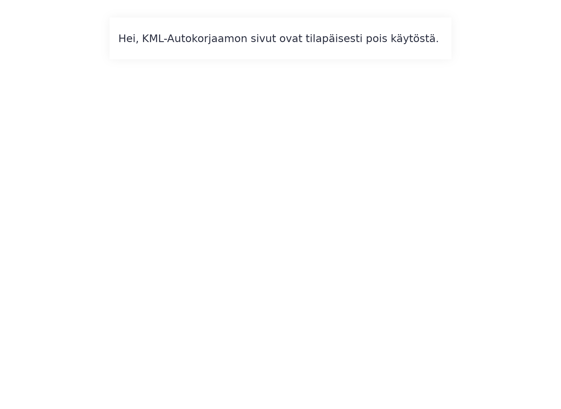 Skärmdump för kmlautokorjaamo.fi