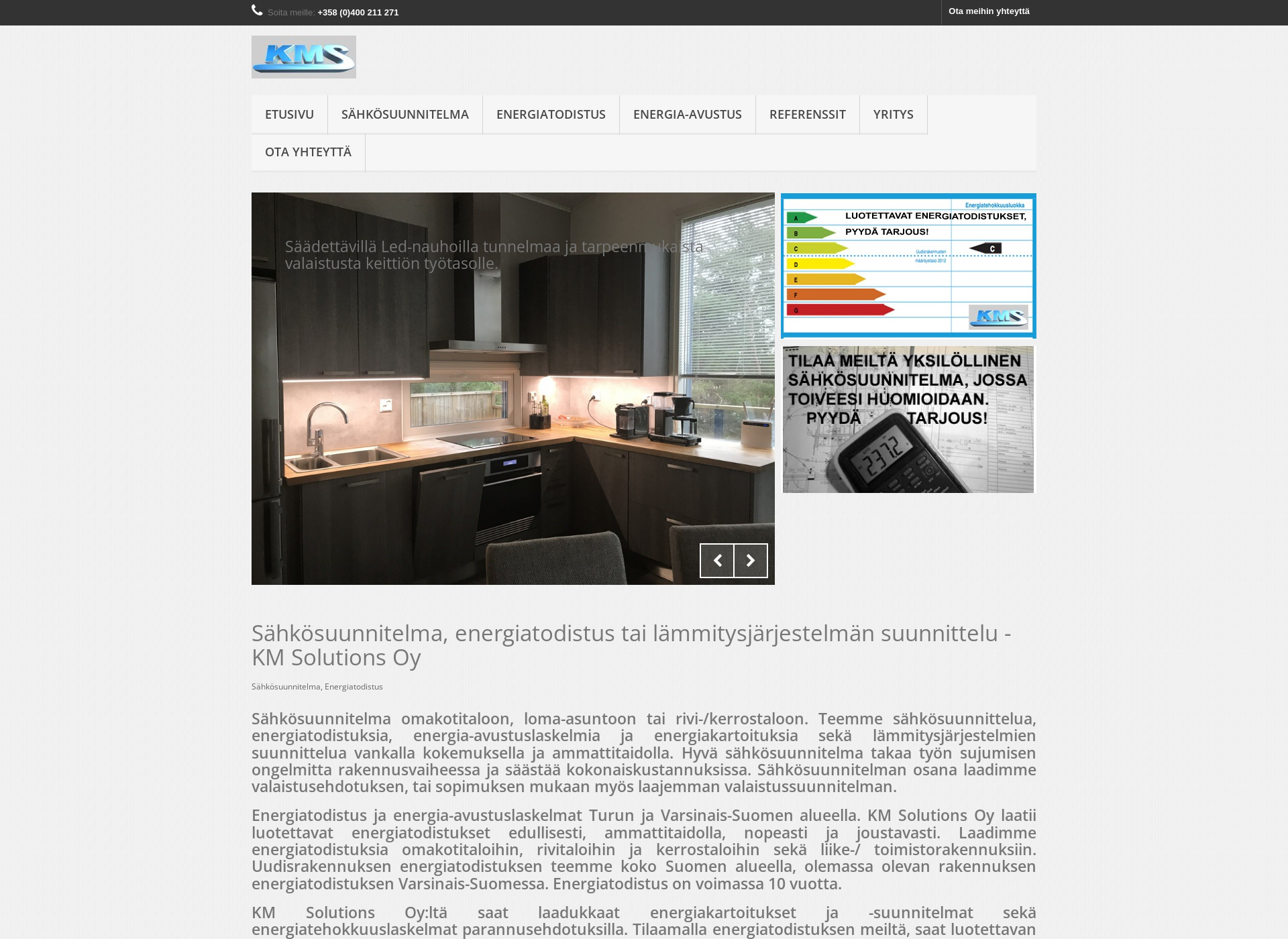Screenshot for kmsolutions.fi