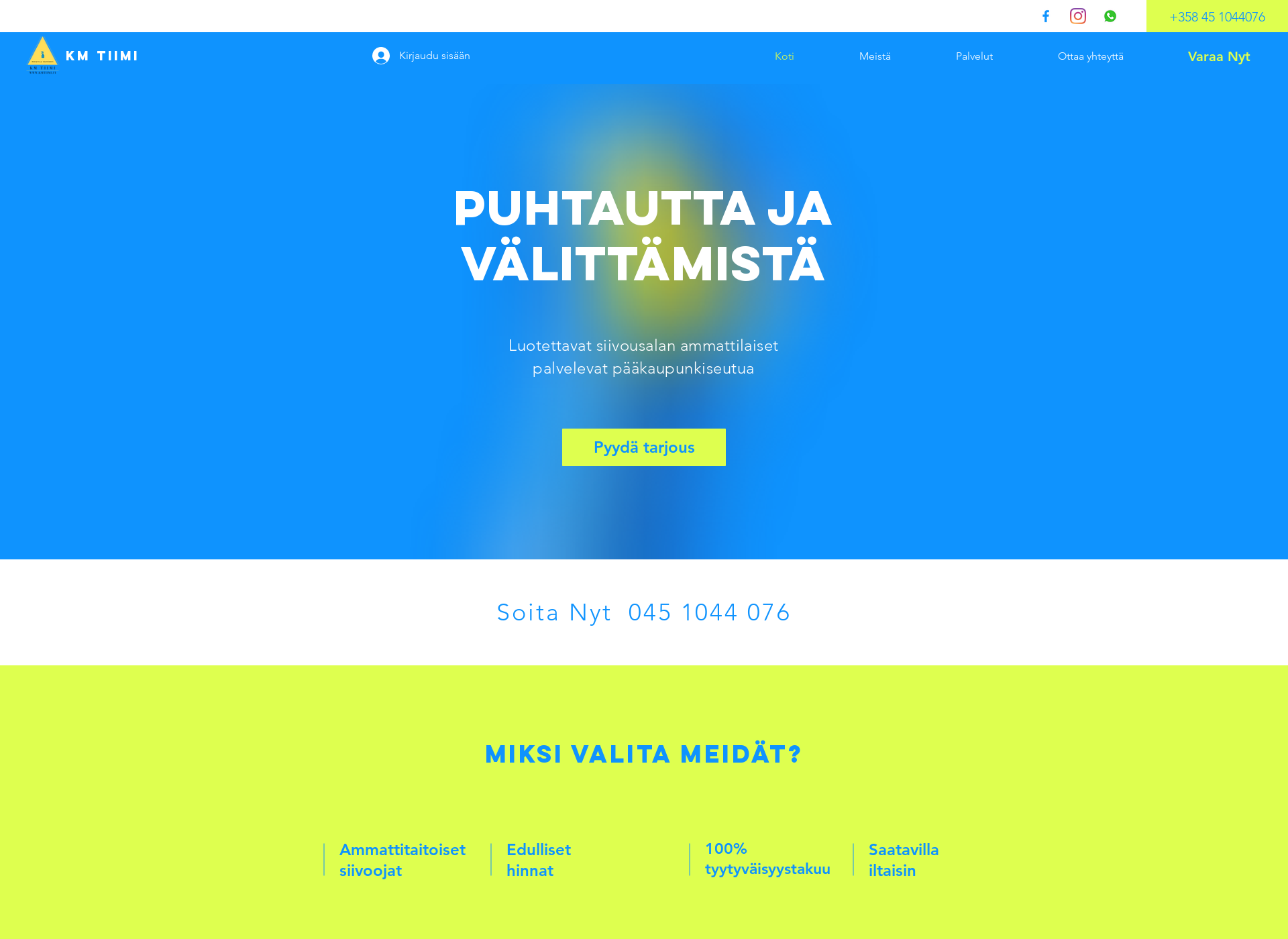 Screenshot for kmtiimi.fi