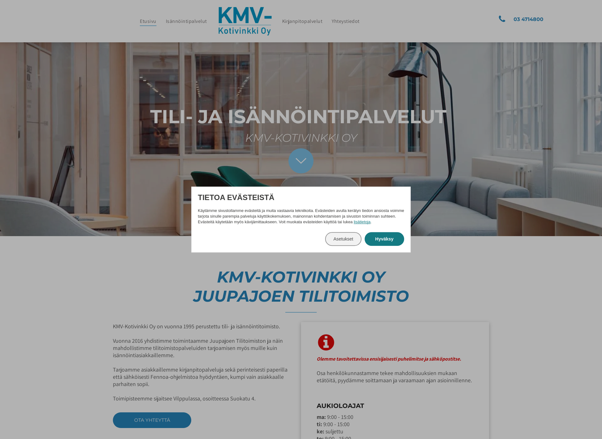 Screenshot for kmv-kotivinkki.fi
