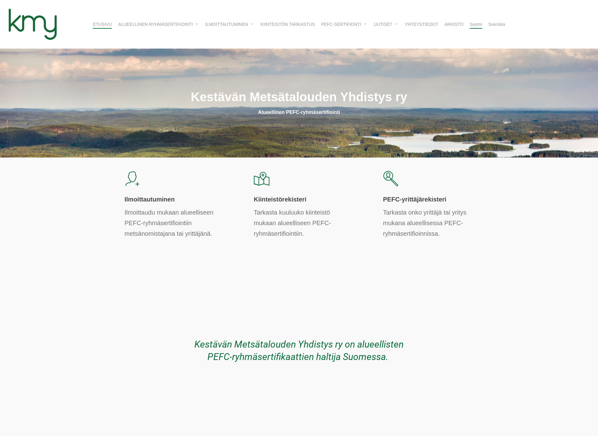Skärmdump för kmyry.fi