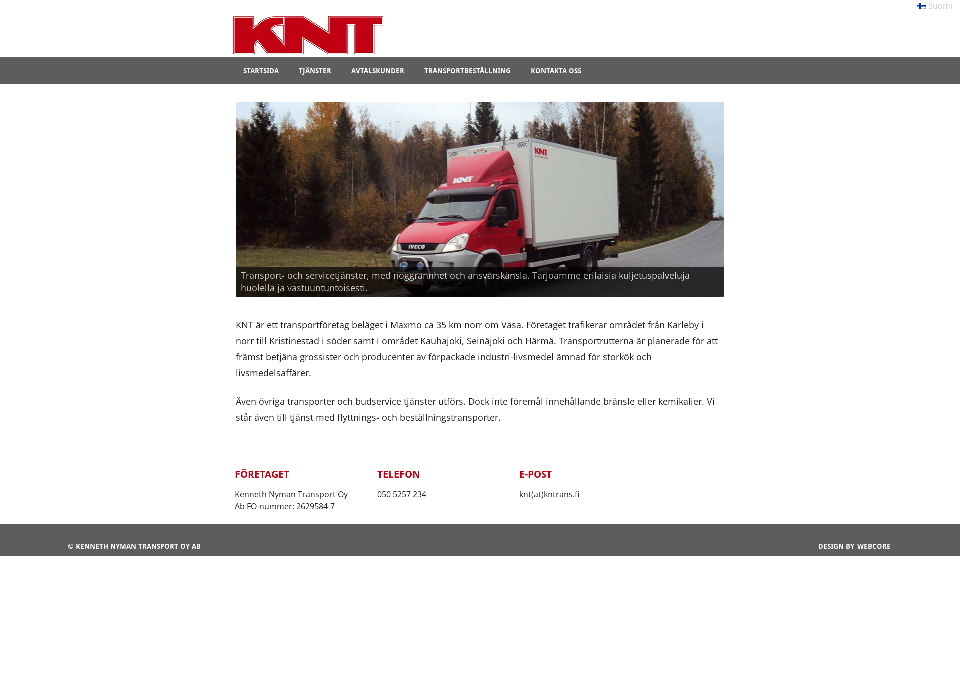 Screenshot for kntrans.fi