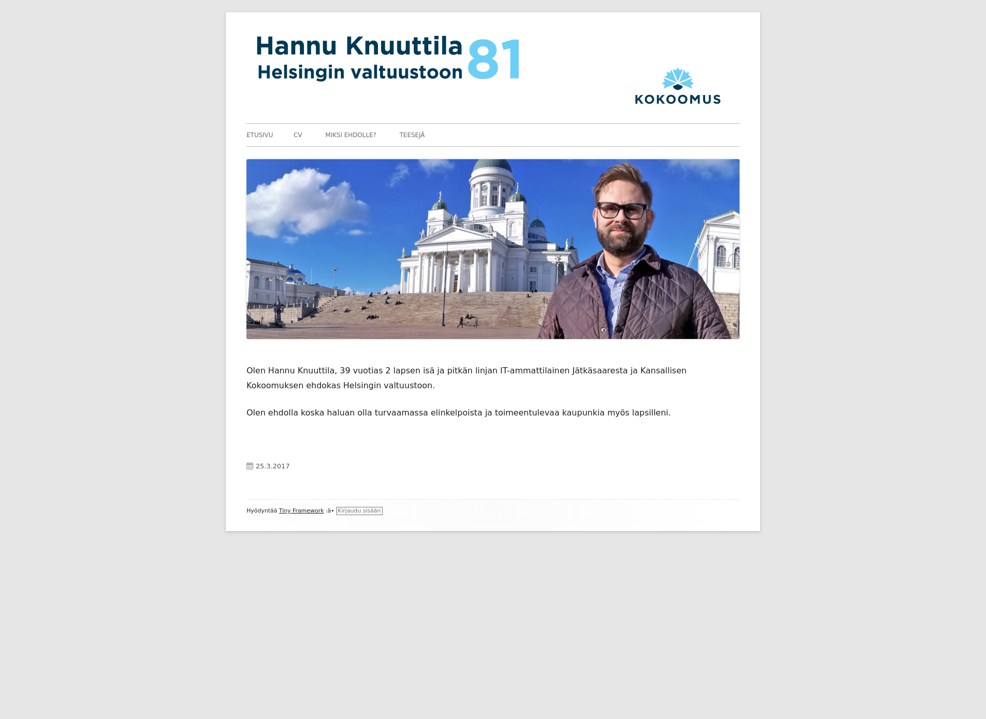 Screenshot for knuuttila.fi