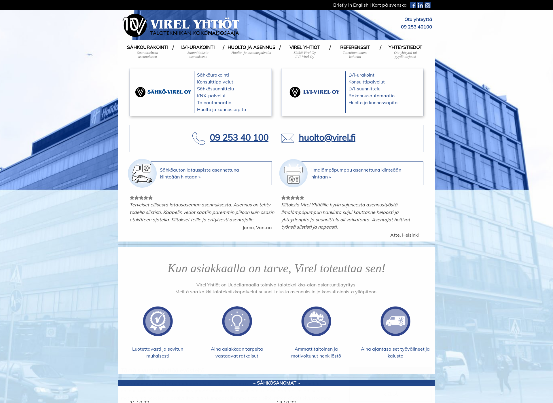 Screenshot for knx-virel.fi