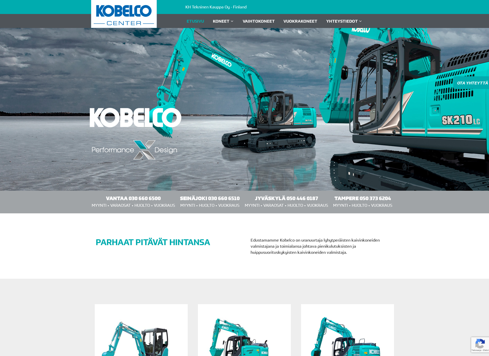 Screenshot for kobelcorent.fi