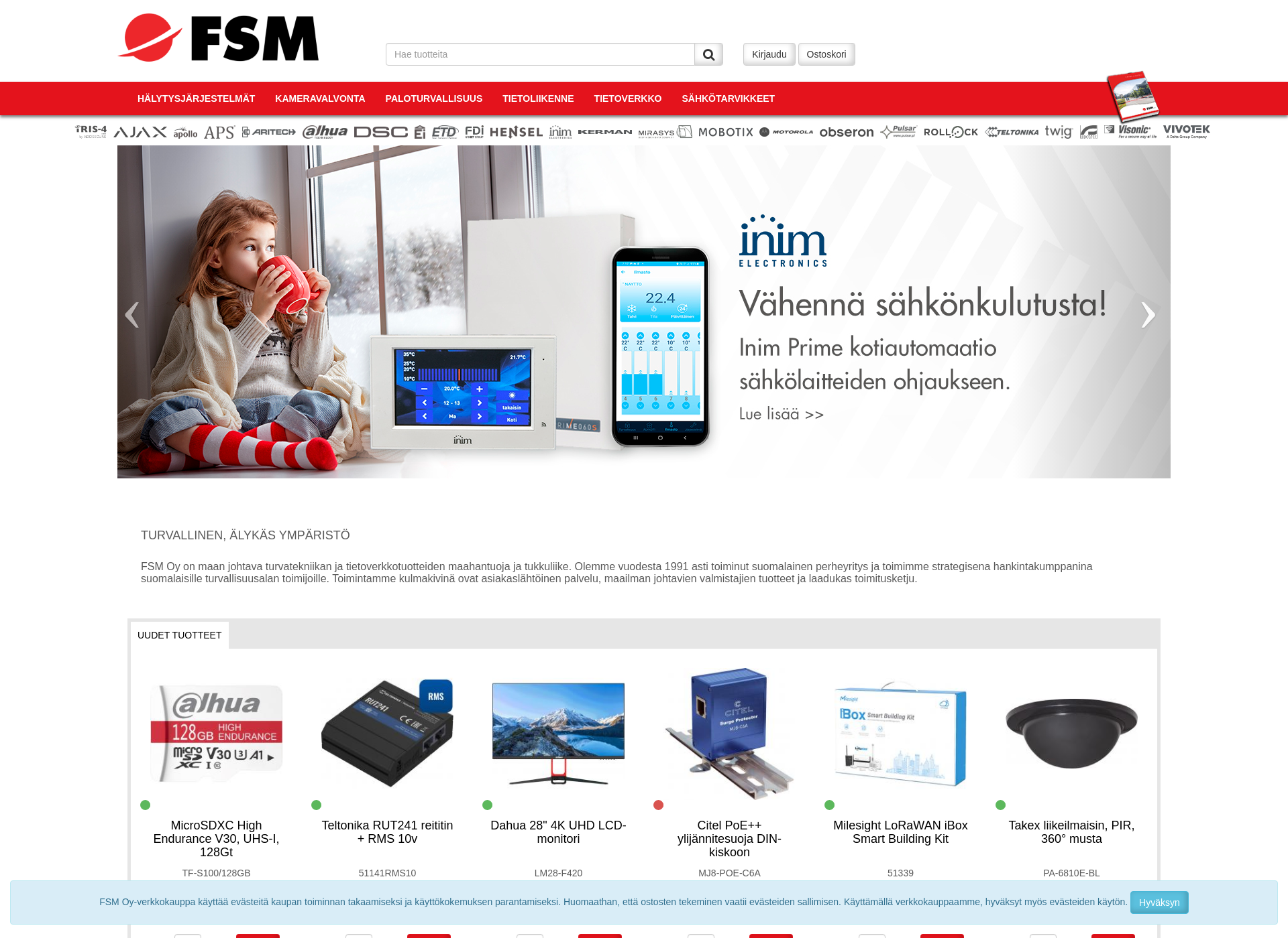 Skärmdump för kocom.fi