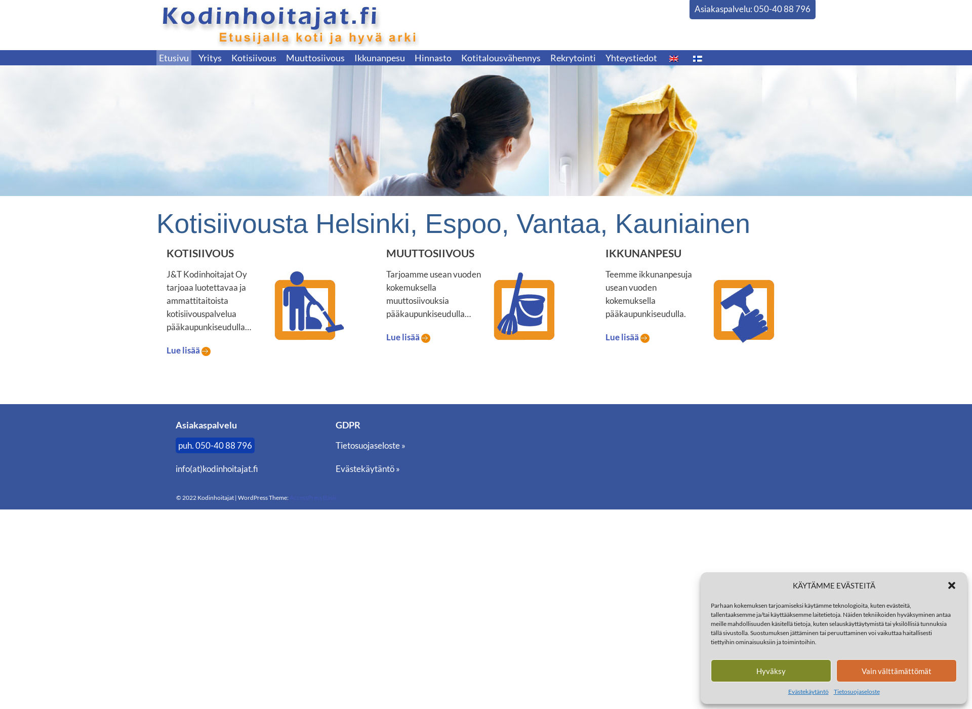 Screenshot for kodinhoitajat.fi